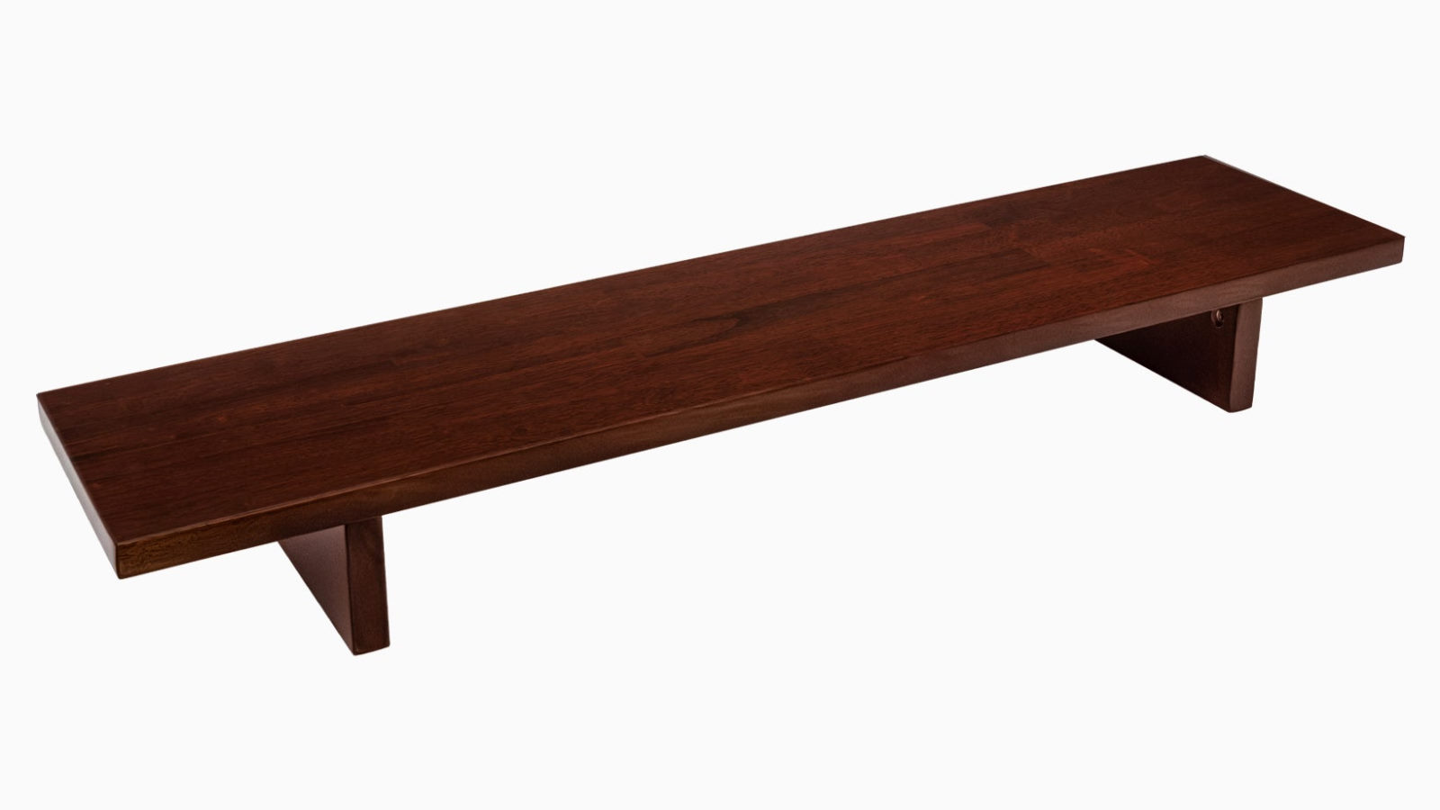 Desky Red Walnut Rubberwood Monitor Stand