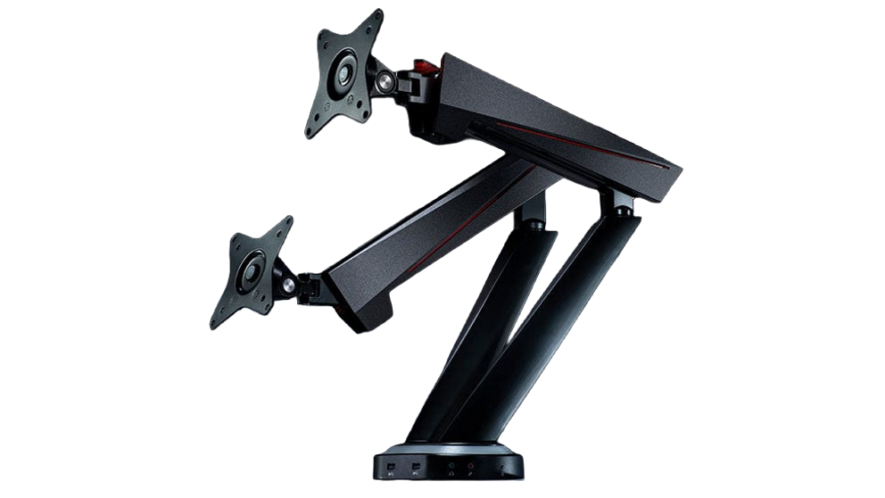 Desky Dual LED Gaming Monitor Arm