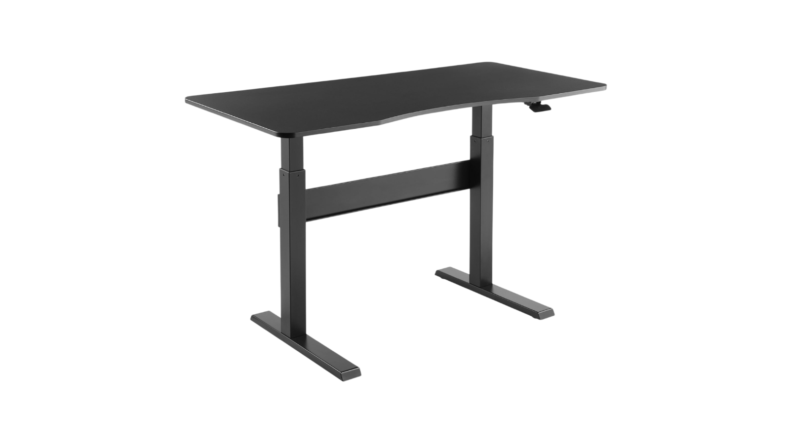 Desky Air Lift Zero Sit Stand Desk - Black/Black