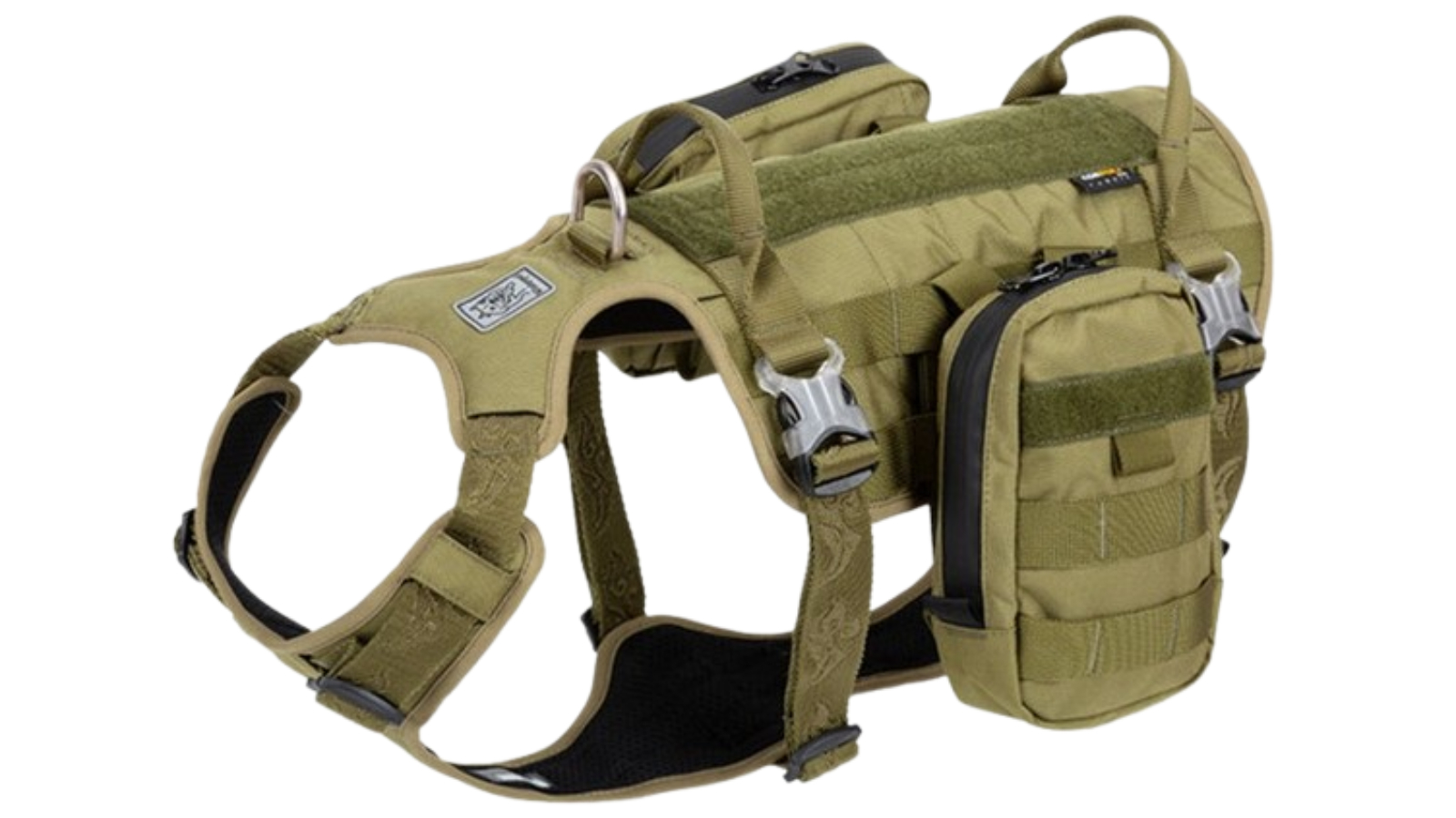 YS Pet Large Dog Military Harness - Army Green