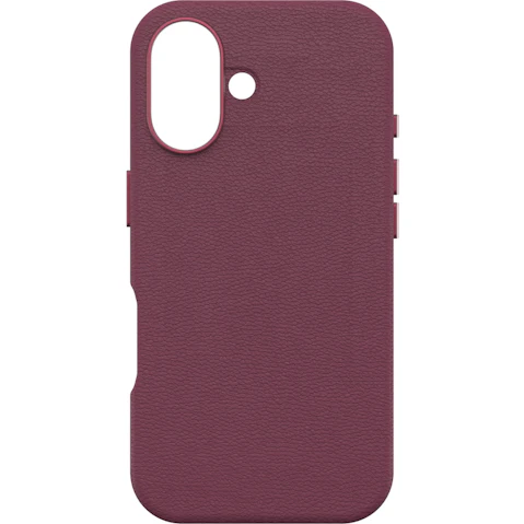 OtterBox Symmetry Series Cactus Leather for MagSafe Case for iPhone 16 - Maroon Bells