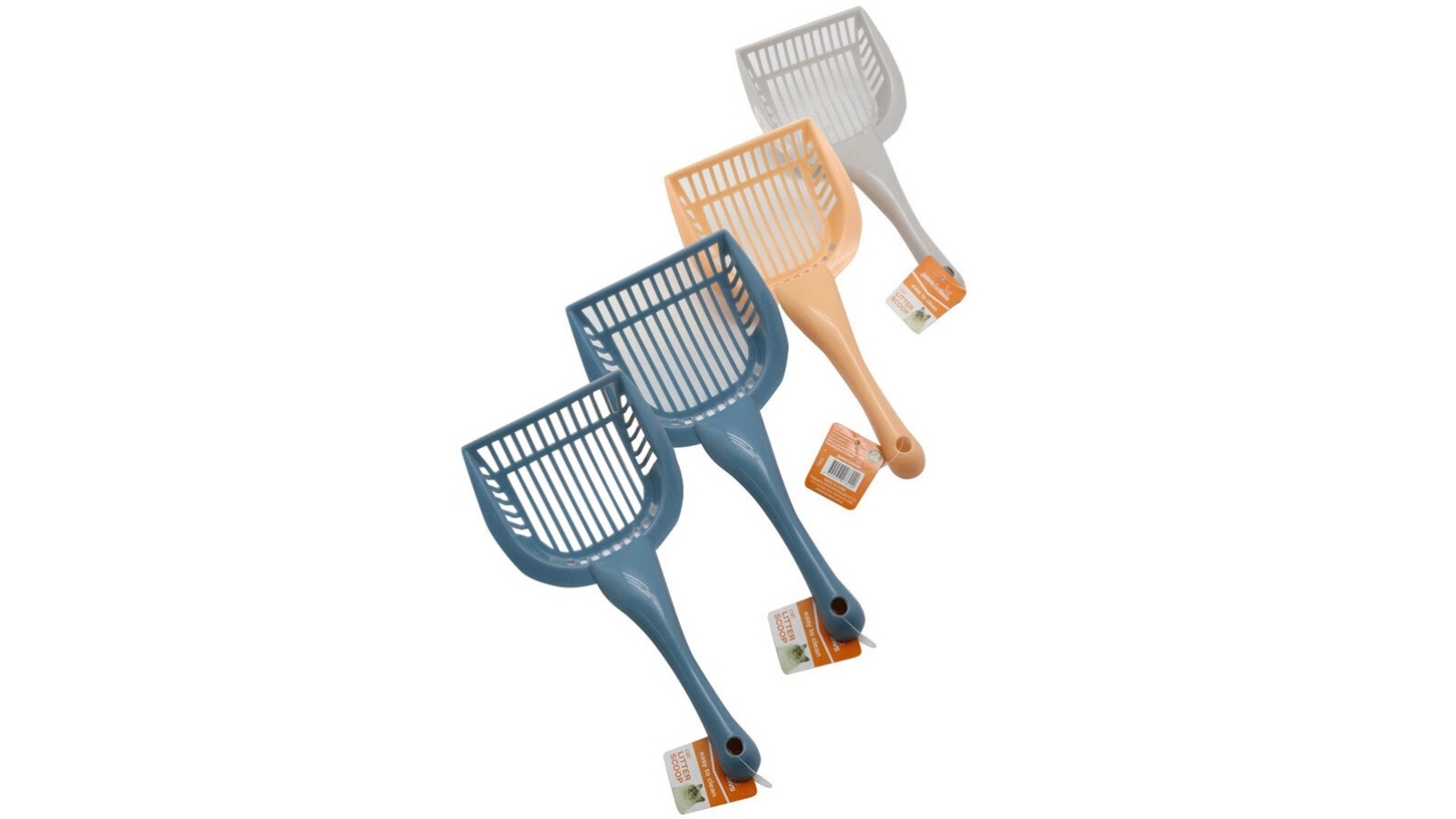 Paws and Claws Assorted Cat Litter Scoop - Pack of 4