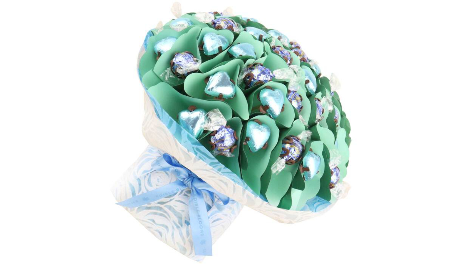 Edible Blooms Aqua Lindt Chocolate Bouquet - Medium