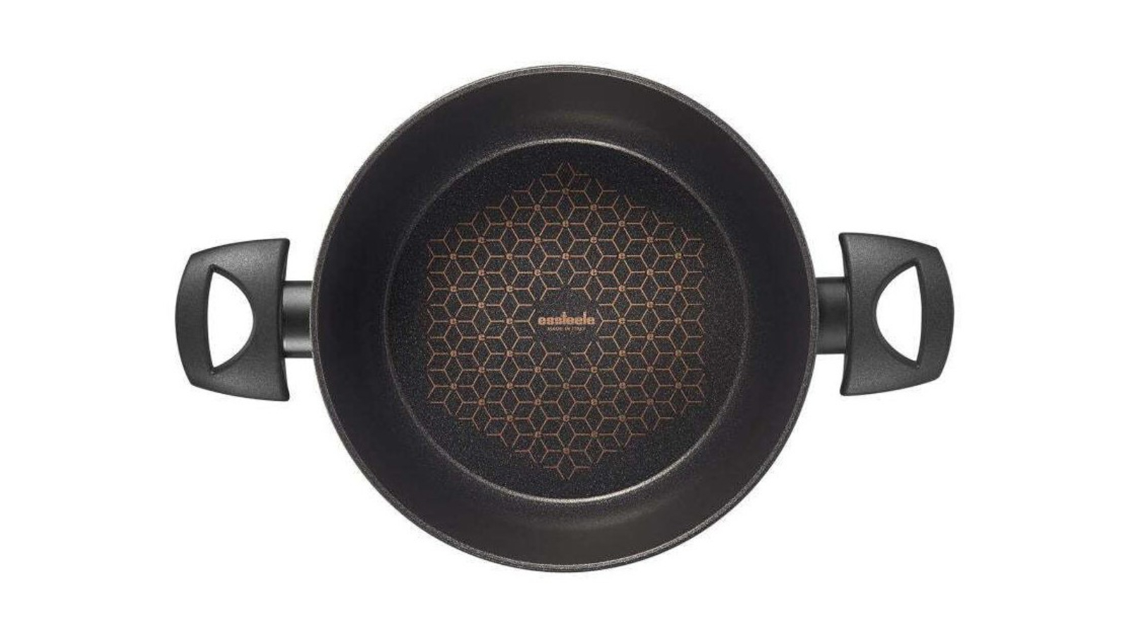 Essteele Per Salute Non-Stick Covered Cooking Casserole with Handle - Black