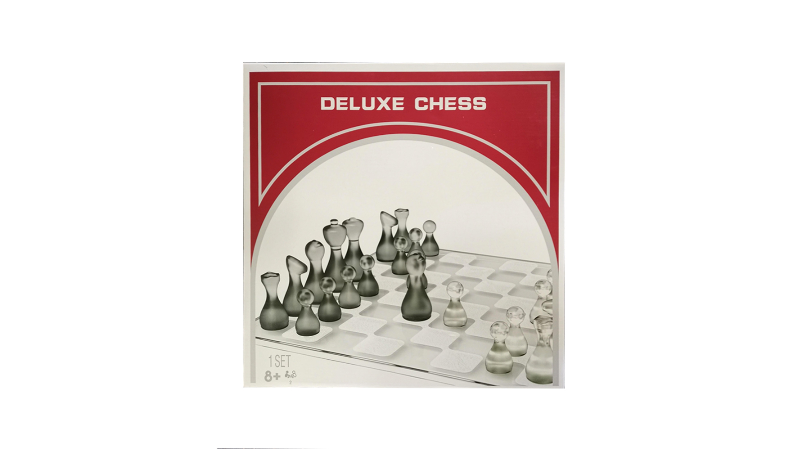 Pip Games Kids Classic Jumbo Deluxe Glass 34.9cm Board Game Chess Toy - 8 year+
