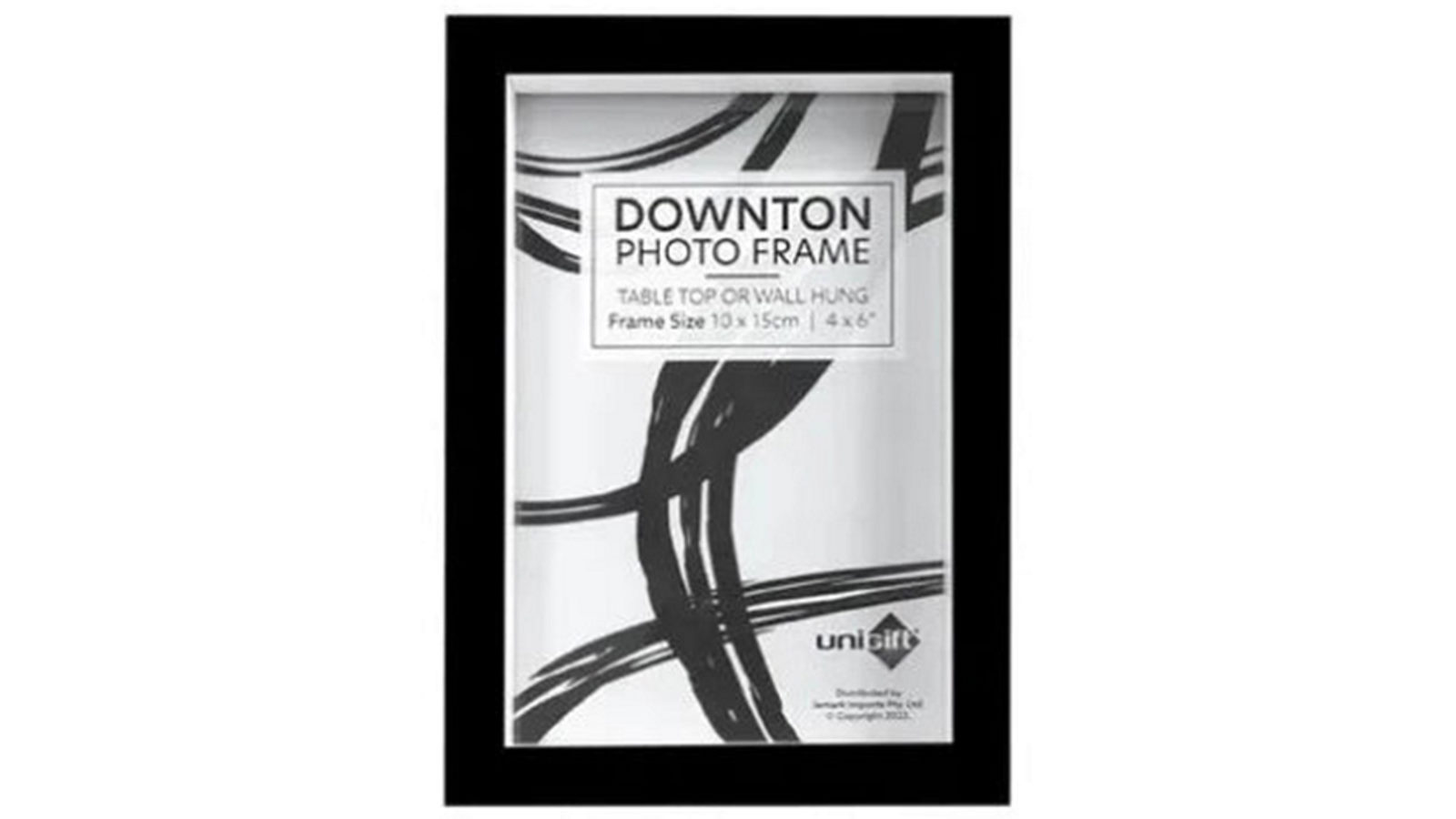 Unigift Downtown Matt Durable Portait Landscape Black Frame - 10 x 15cm