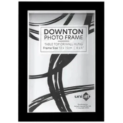 Unigift Downtown Matt Durable Portait Landscape Black Frame - 10 x 15cm