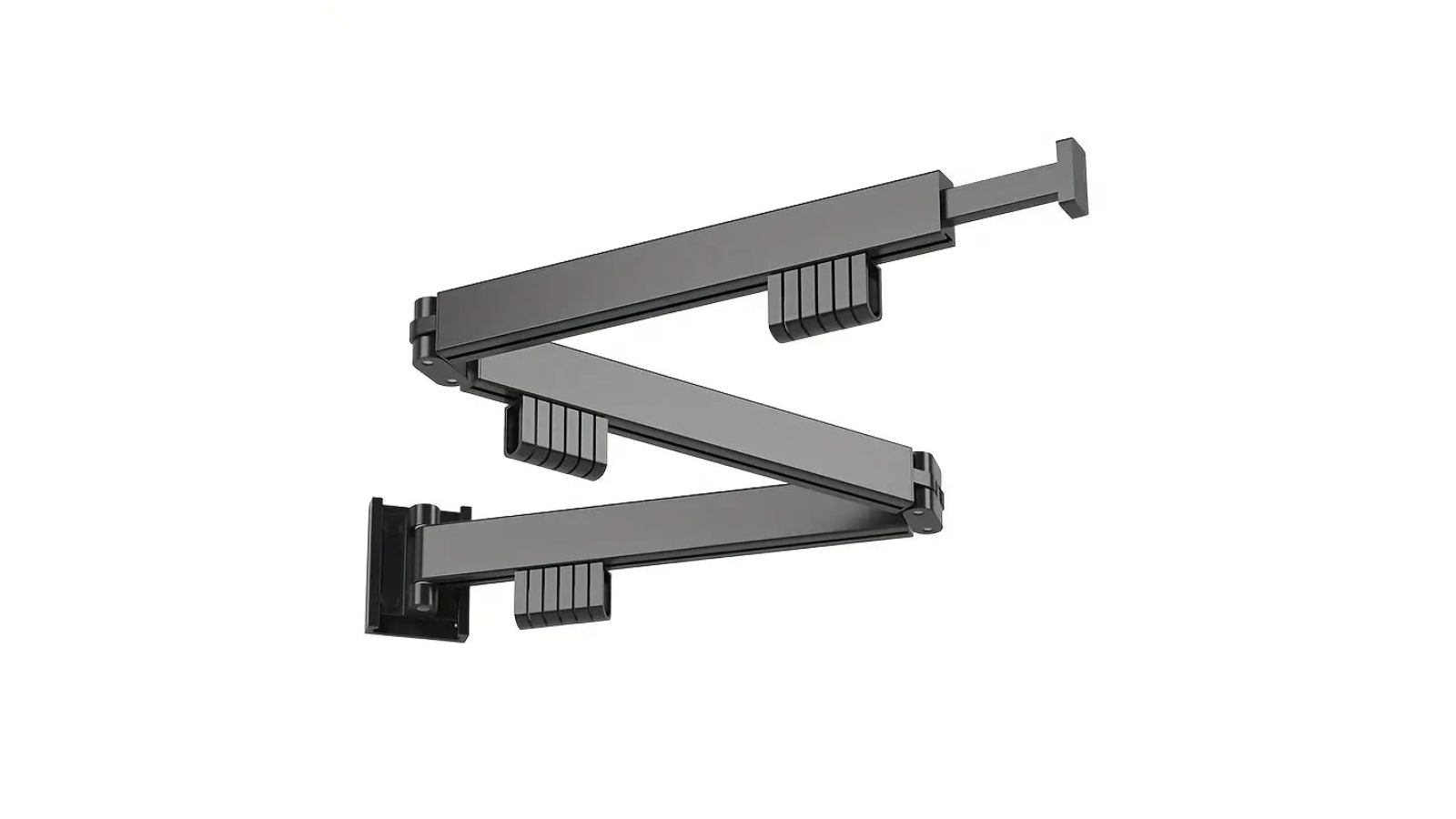 TM Tri-Fold Space Saving Wall Mounted Clothes Rack