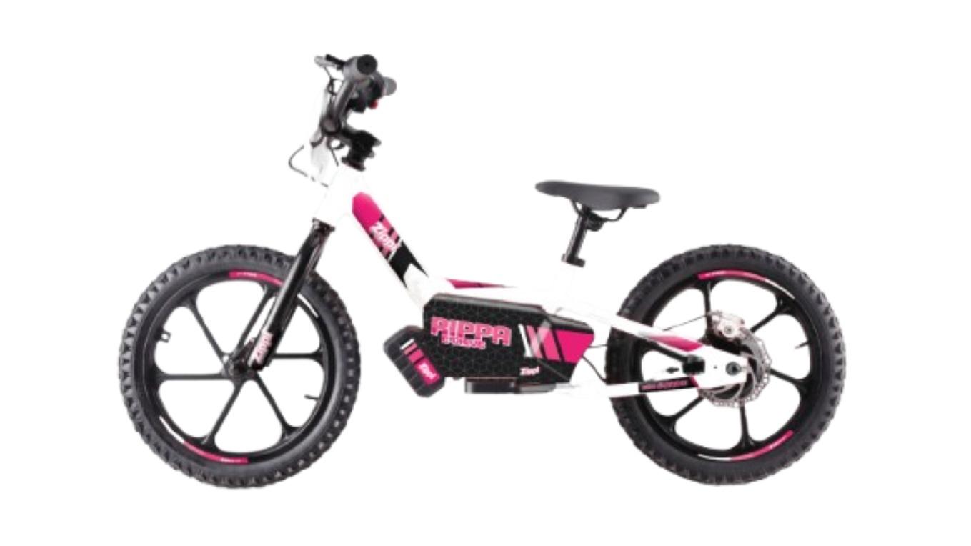Zippi Electric Rippa 16 E-Drive Kids Balance E-bike - Pink