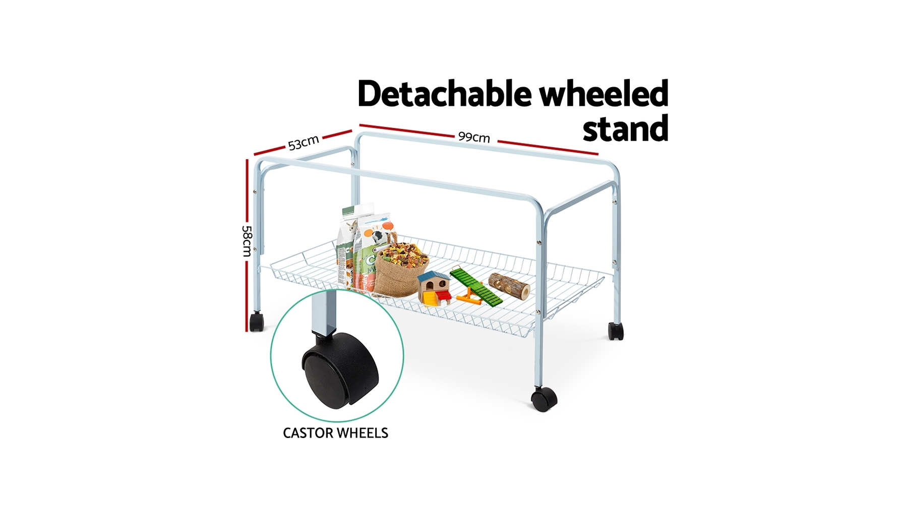 Rabbit cage stand 100cm 2025