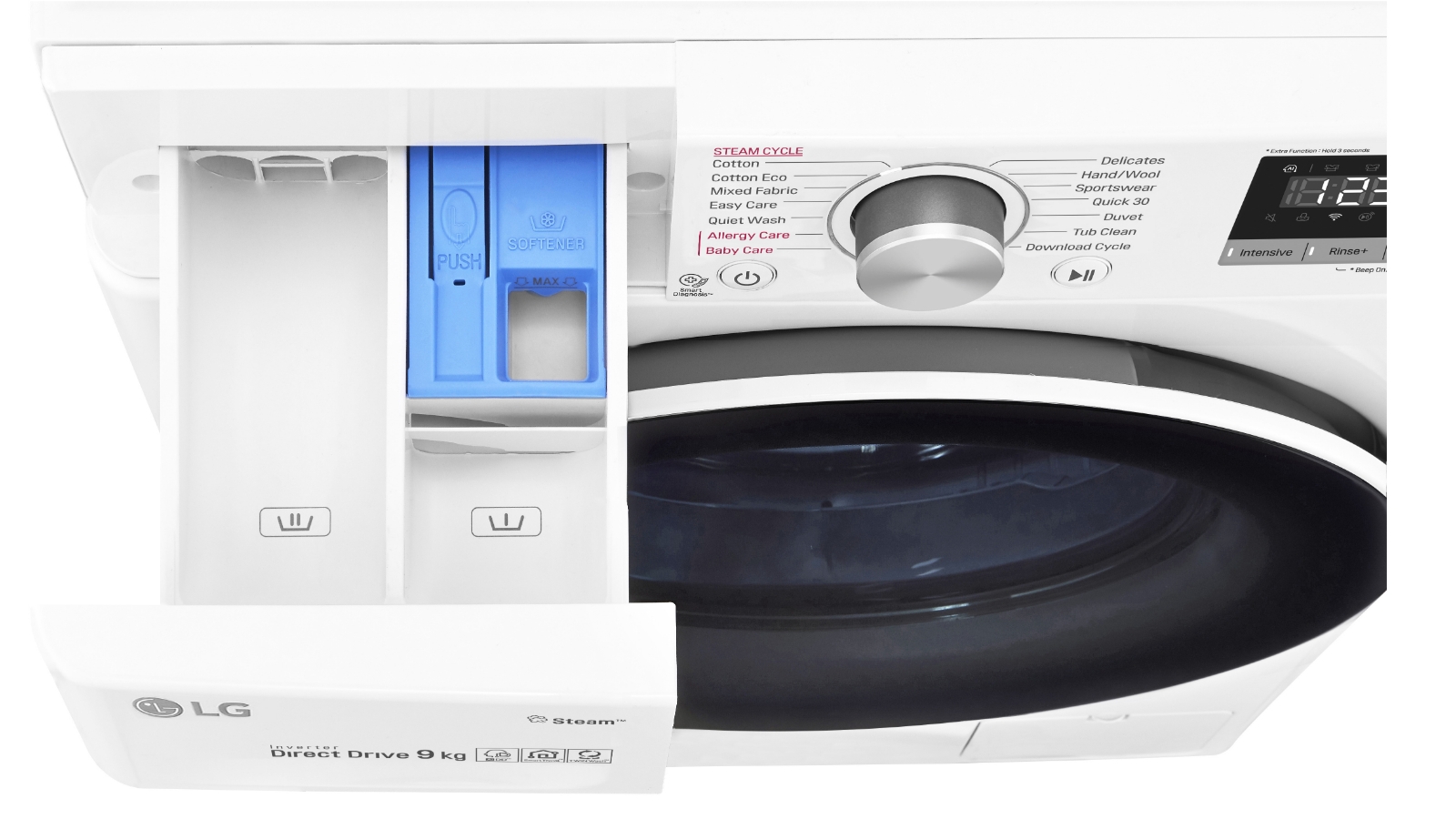 Lg series 5 9kg front load washing machine with steam cheap