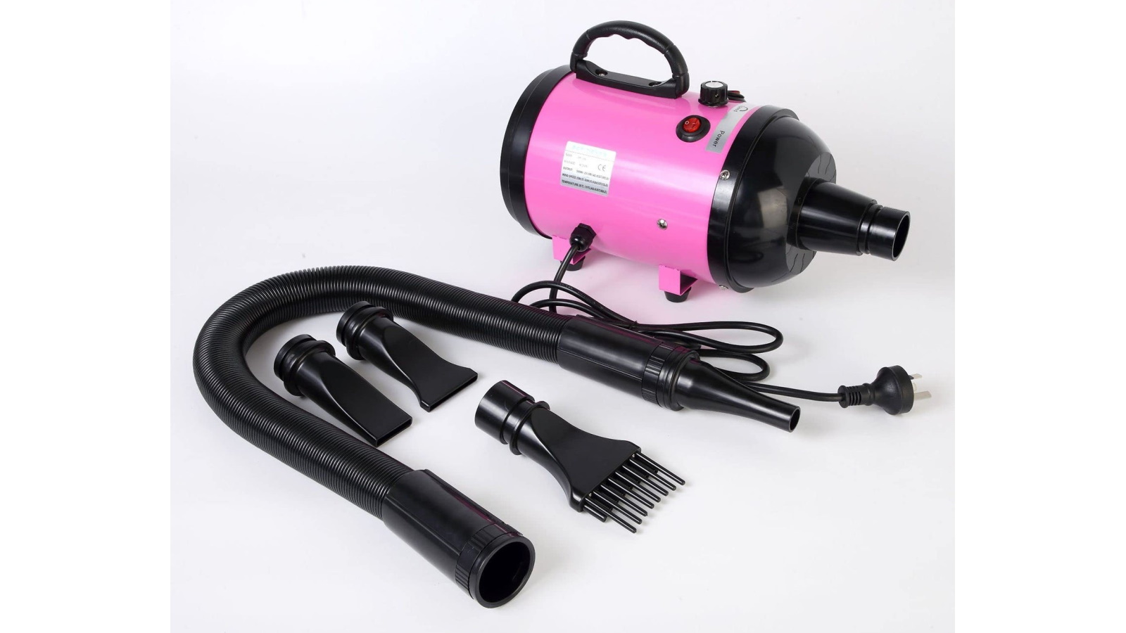 2800W High Velocity Adjustable Speed Pet Dog Blow Dryer with 4 Nozzles Harvey Norman