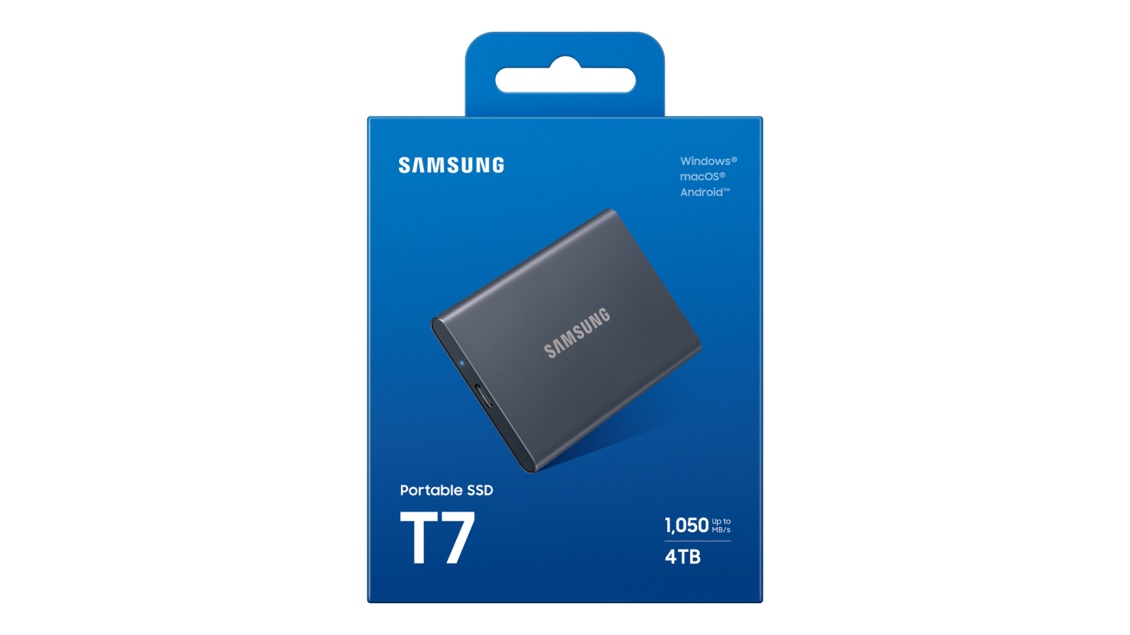 Samsung T7 USB 3.2 4TB Portable SSD - Titan Grey