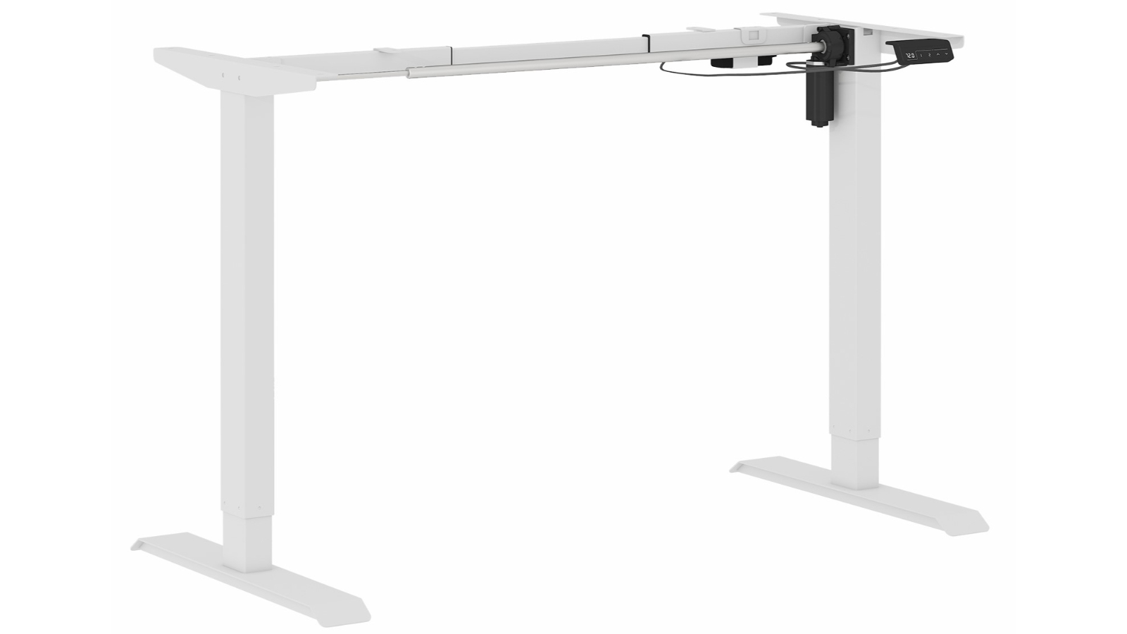 Advwin Height Adjustable Base Electric Sit Standing Desk Frame - White