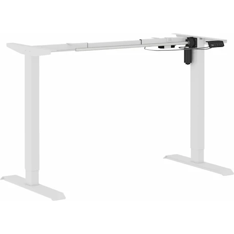 Advwin Height Adjustable Base Electric Sit Standing Desk Frame - White