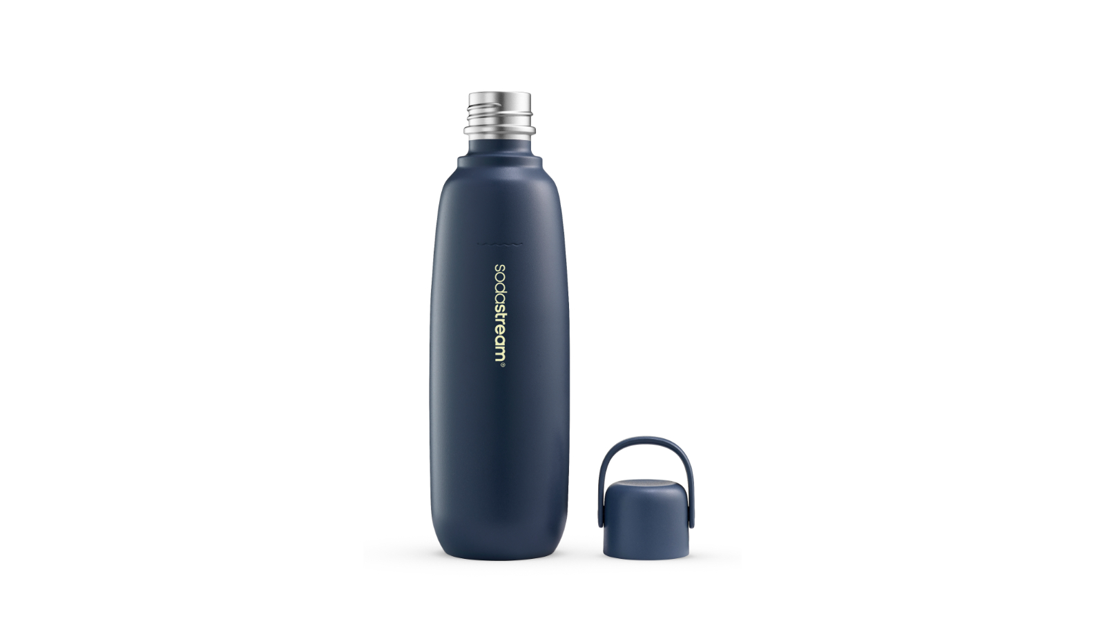 SodaStream 0.9L Stainless Steel Single Fizz & Go Cool Bottle - Storm