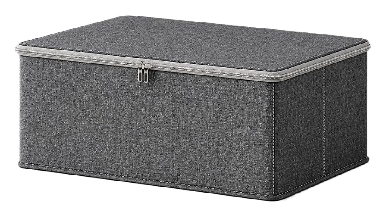 Soga Grey Fabric Storage Box - 30 x 20 x 13cm