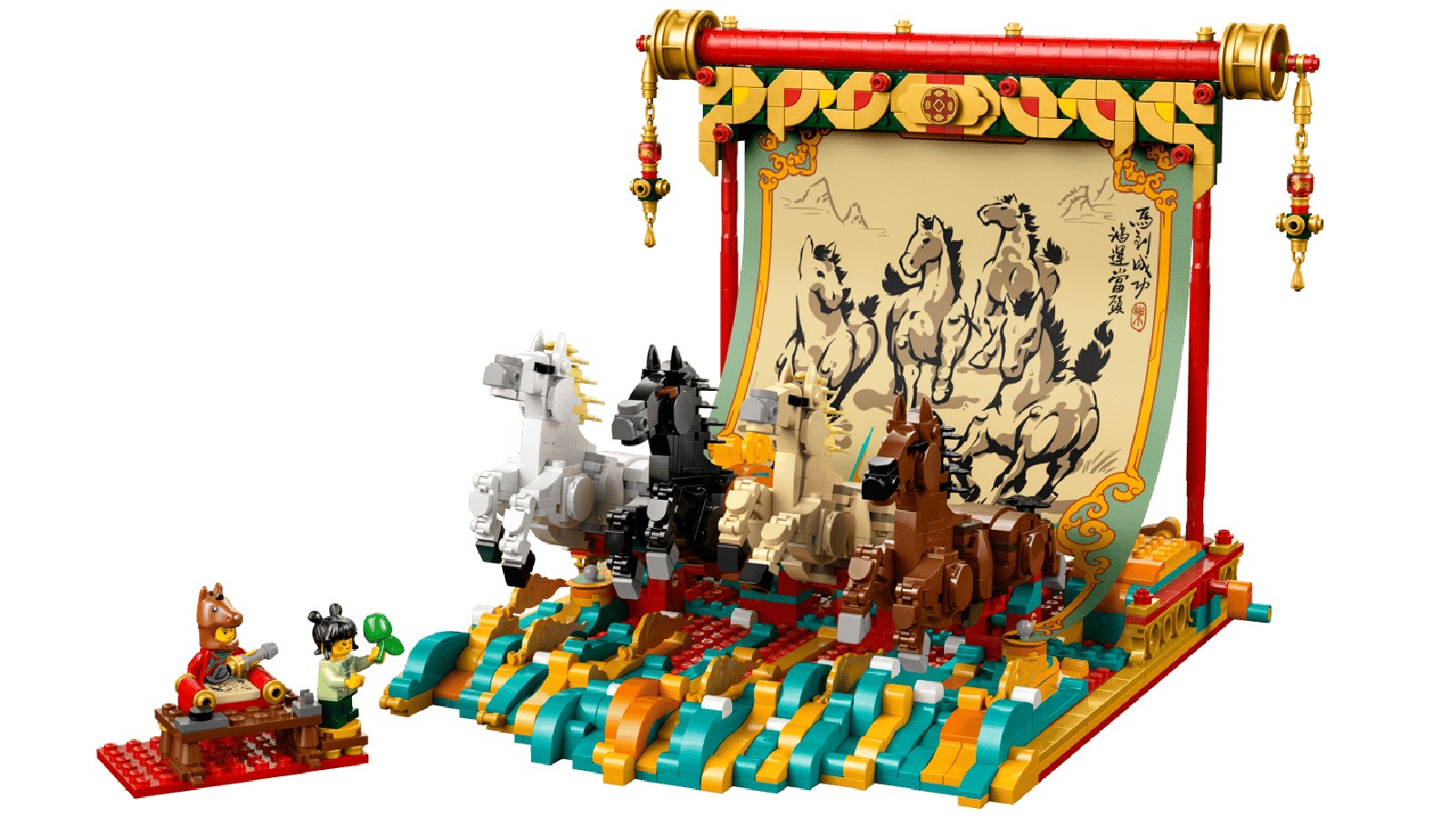 LEGO 80119 Galloping Horses Canvas - The Spring Festival