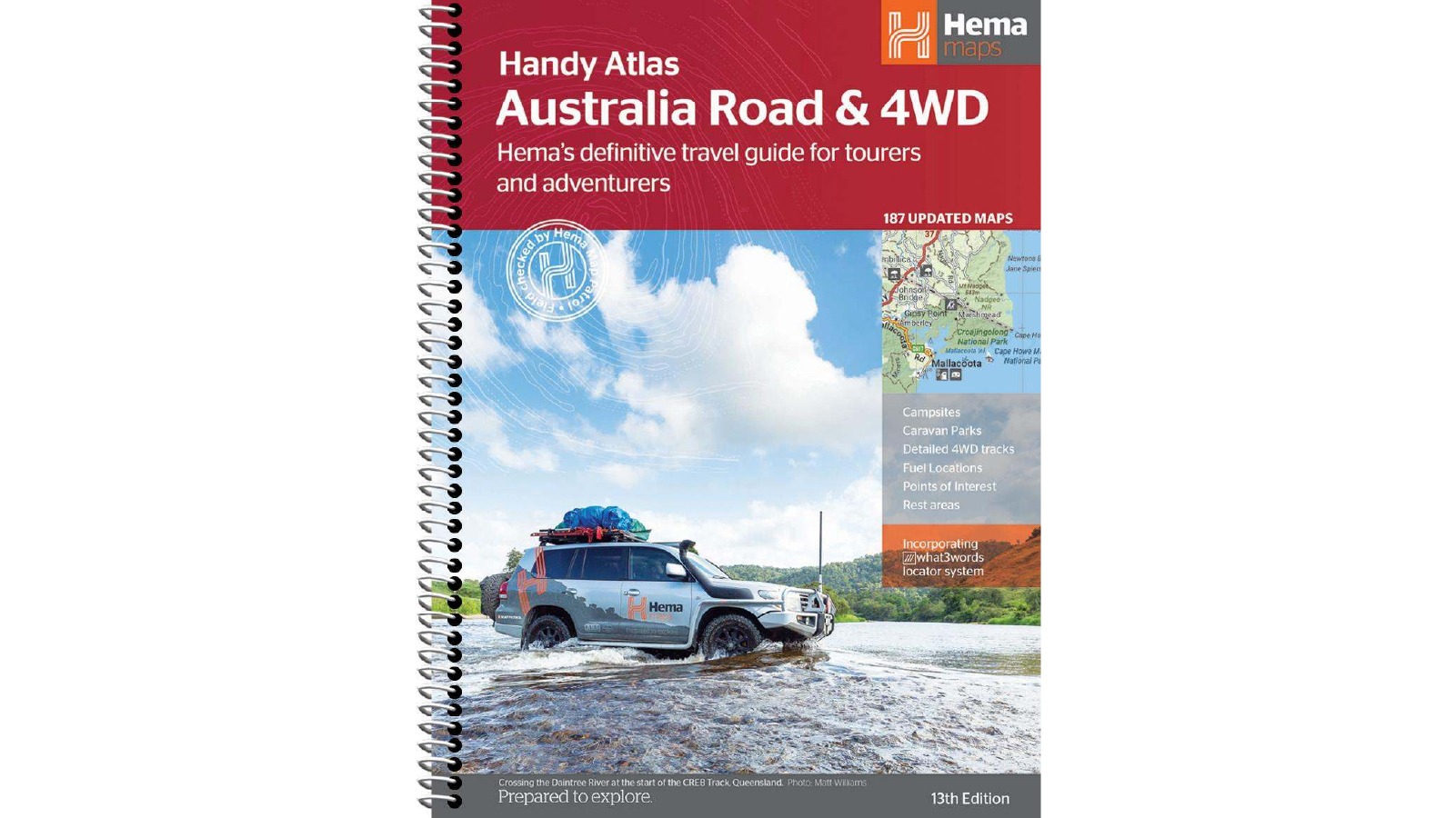 Hema Maps Books Australia Road and 4WD Handy Atlas - 185 x 248mm