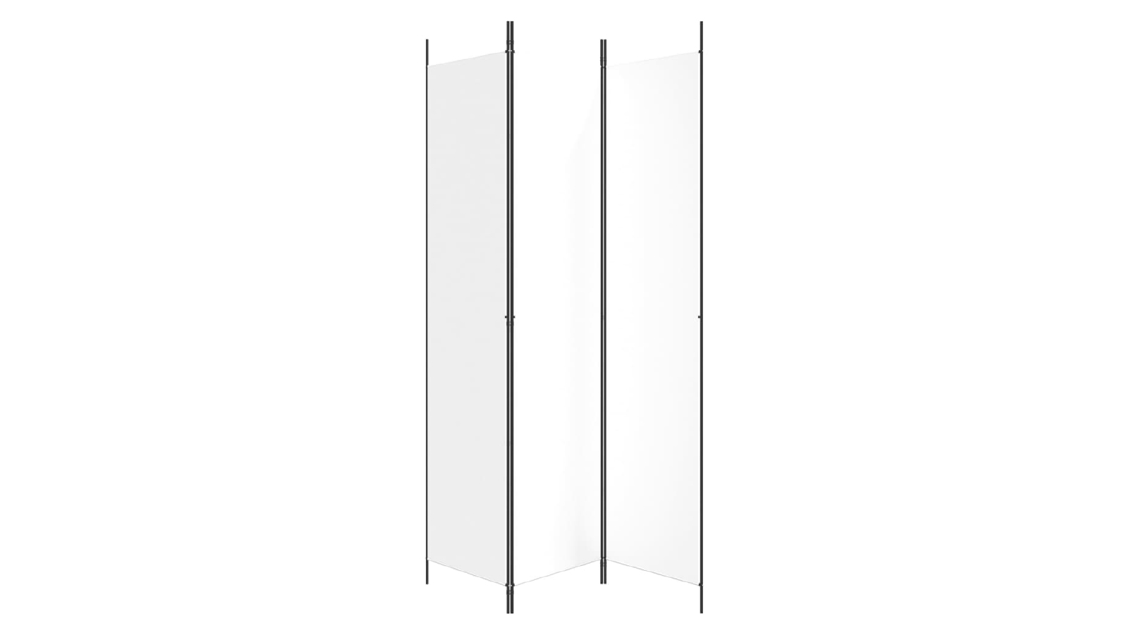 VidaXL 3 Panel 150 x 220cm Fabric Room Divider - White 