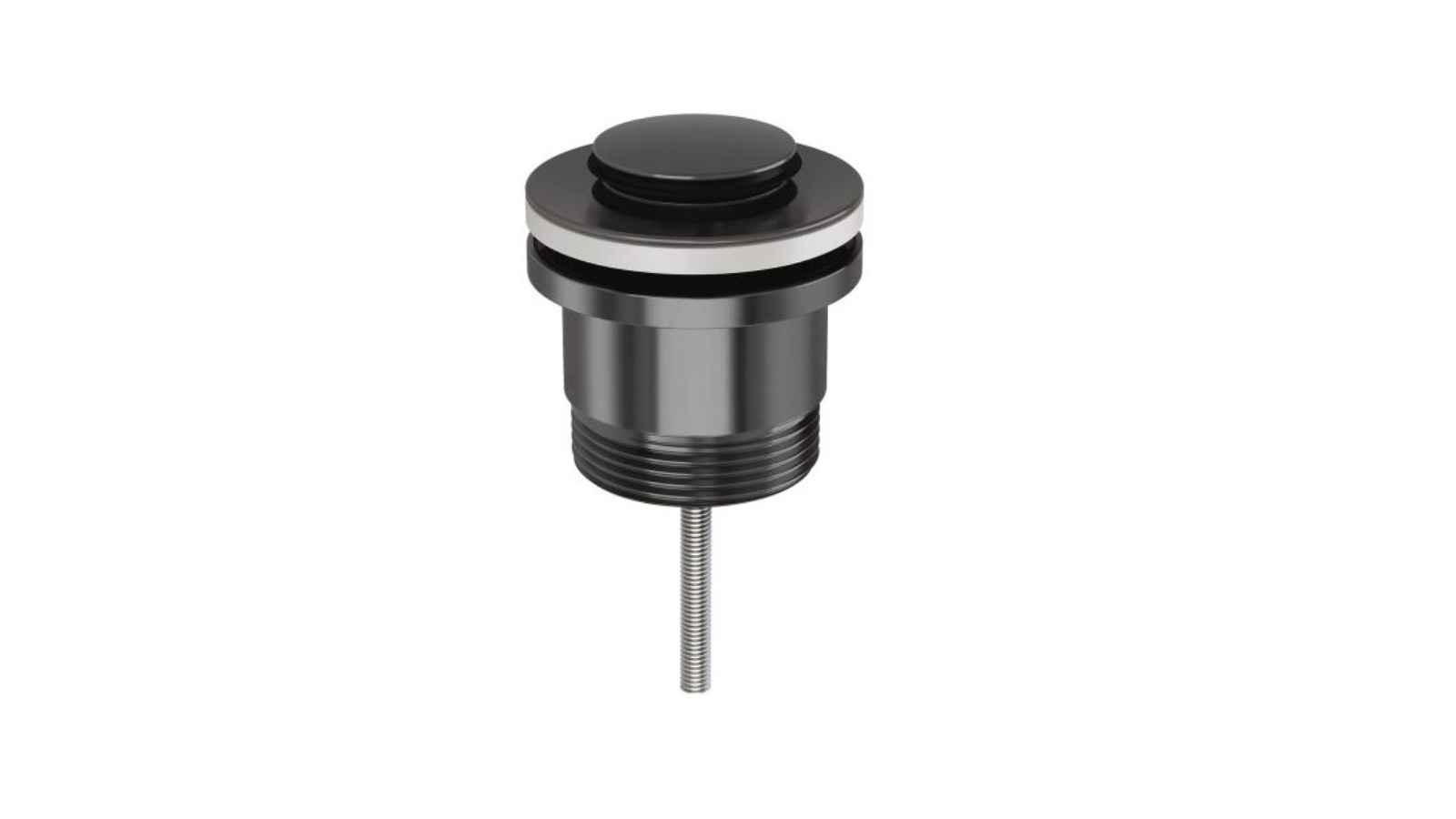 Phoenix 40mm Flat Pop Up Universal Waste - Brushed Carbon