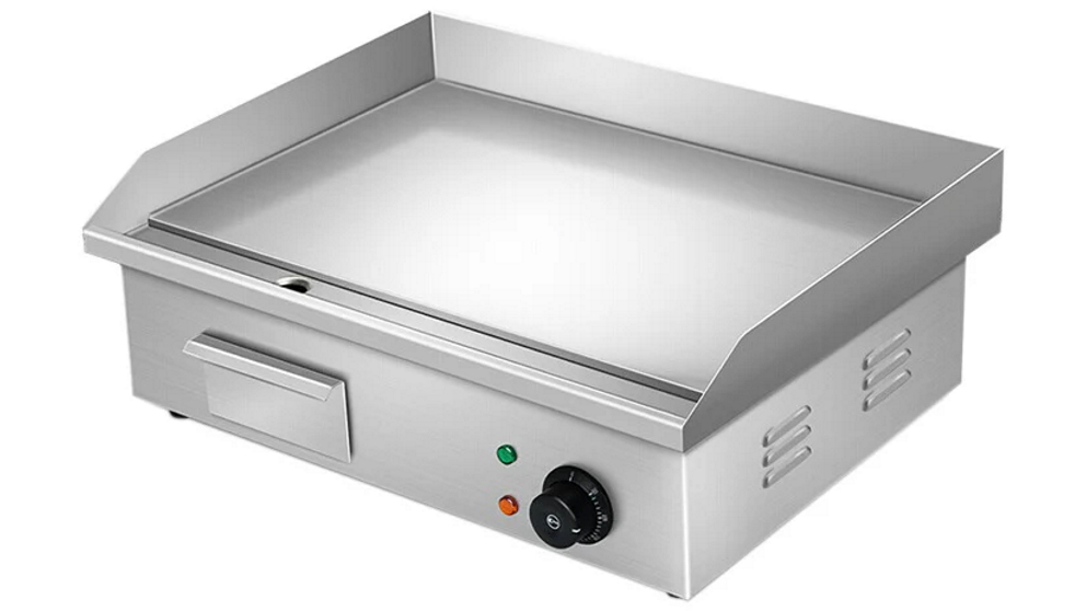 AUPK 3000W Commercial Electric BBQ Grill Pan Hot Plate Stainless Steel Griddle