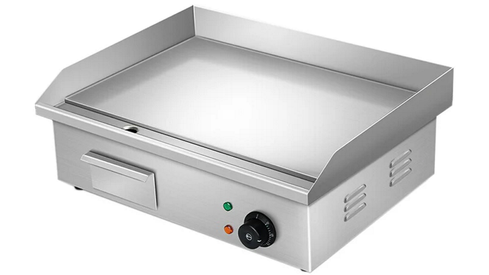 AUPK Commercial Electric BBQ Grill Pan Hot Plate Stainless Steel Griddle