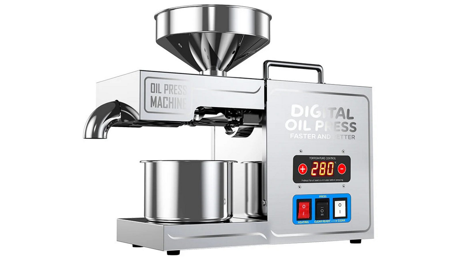 AUPK Automatic Oil Press Machine, Cold Hot Press Seed Oil Extractor