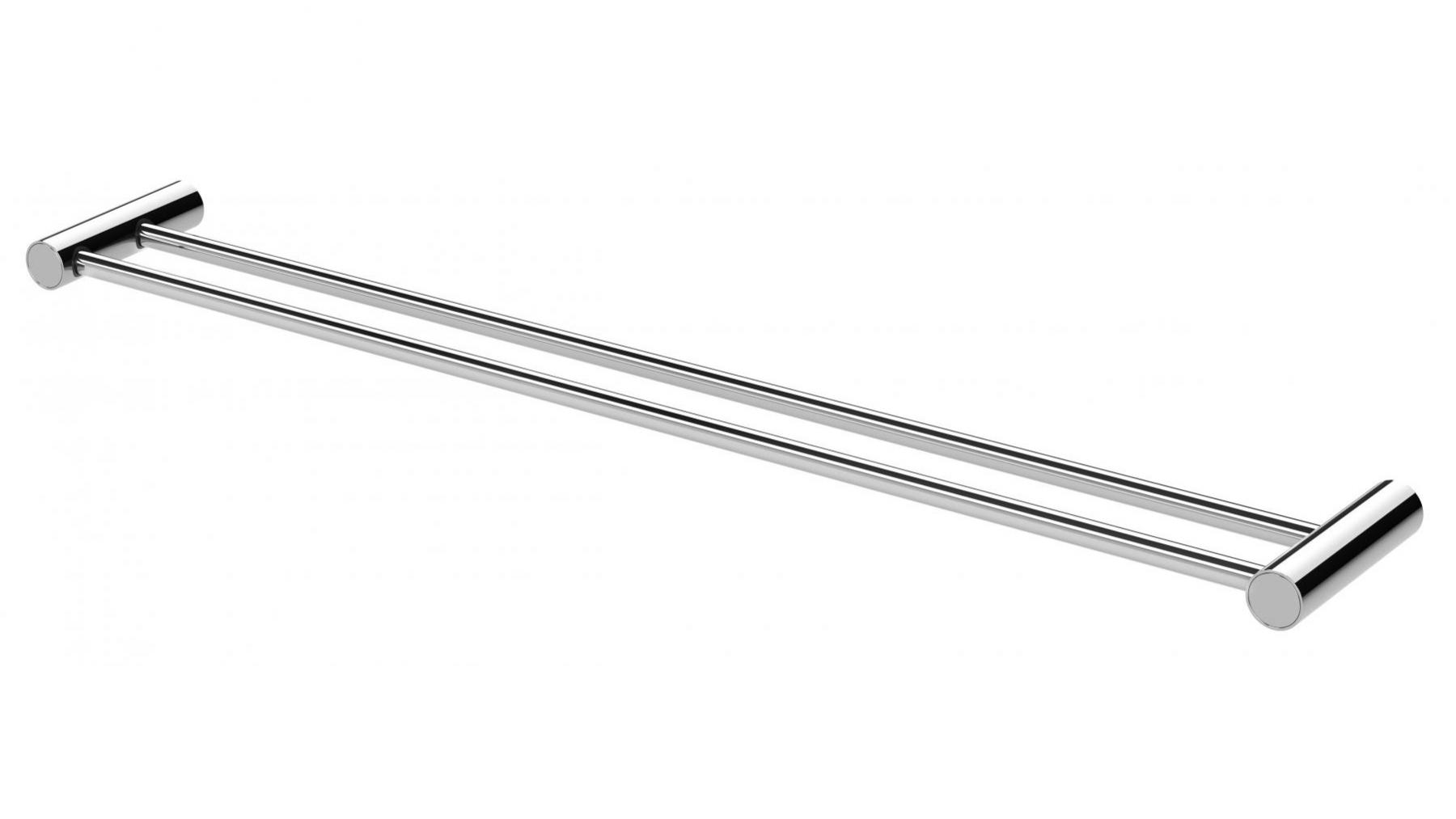 Phoenix Vivid Slimline 800mm Double Towel Rail - Chrome