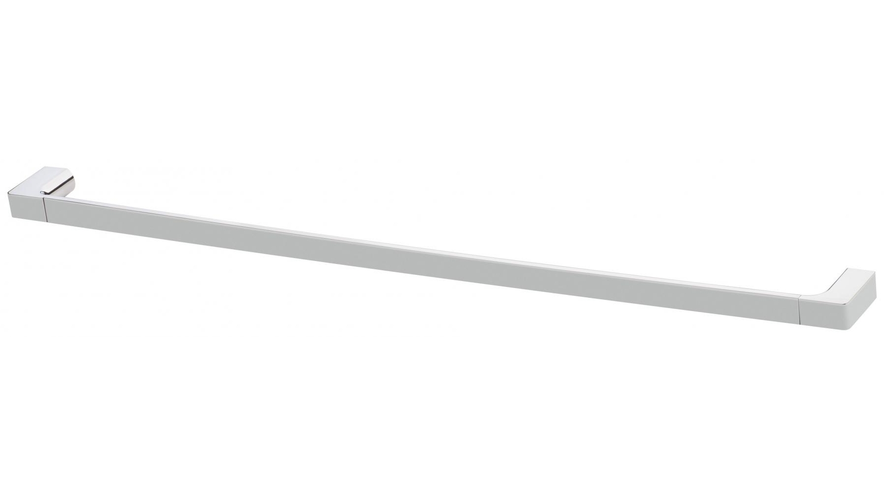 Phoenix Gloss 846mm Single Towel Rail - Brushed Nickel