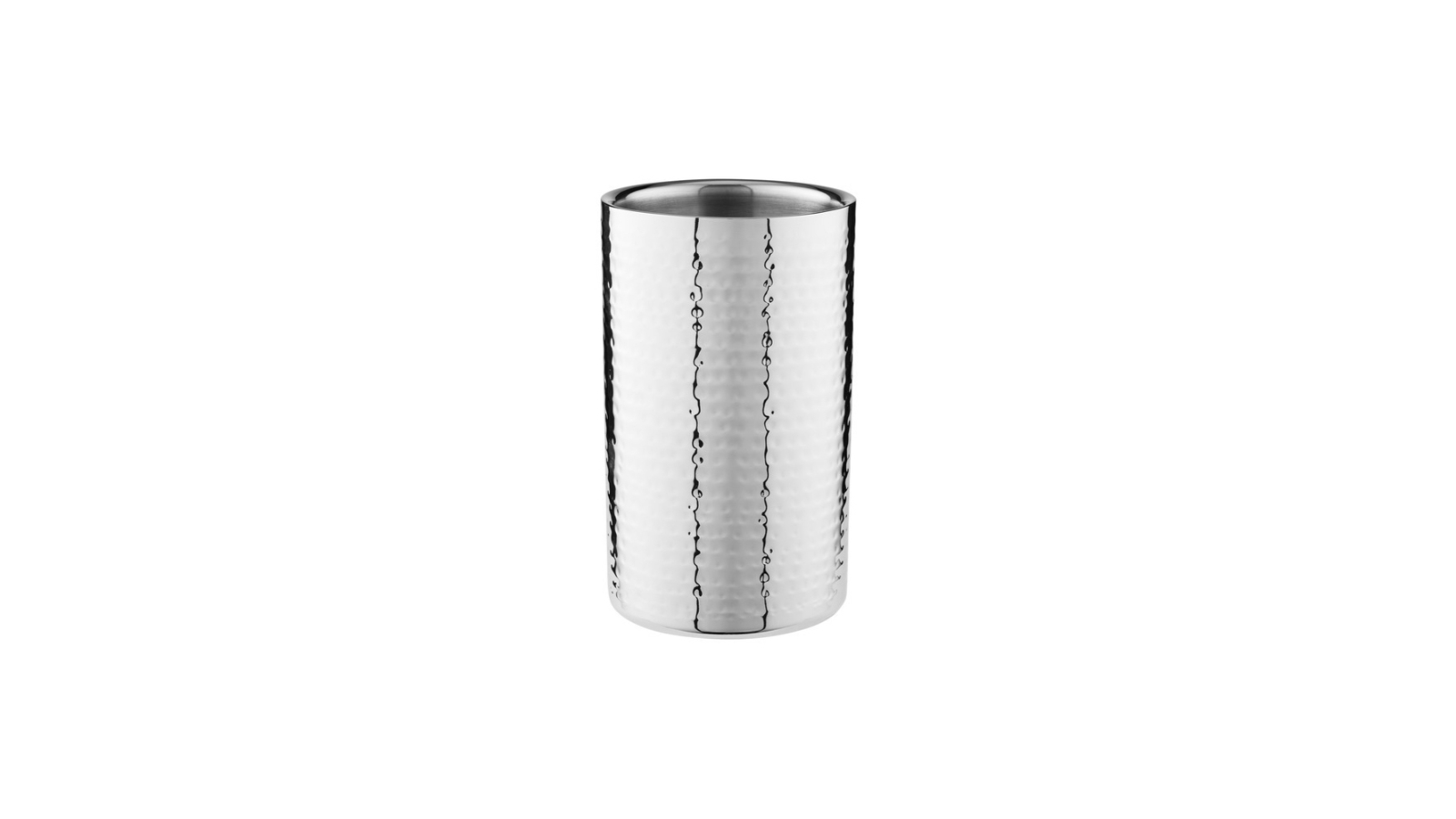 Maxwell and Williams Cocktail Co S/S Lexington Hammered Wine Bottle Cooler - Silver