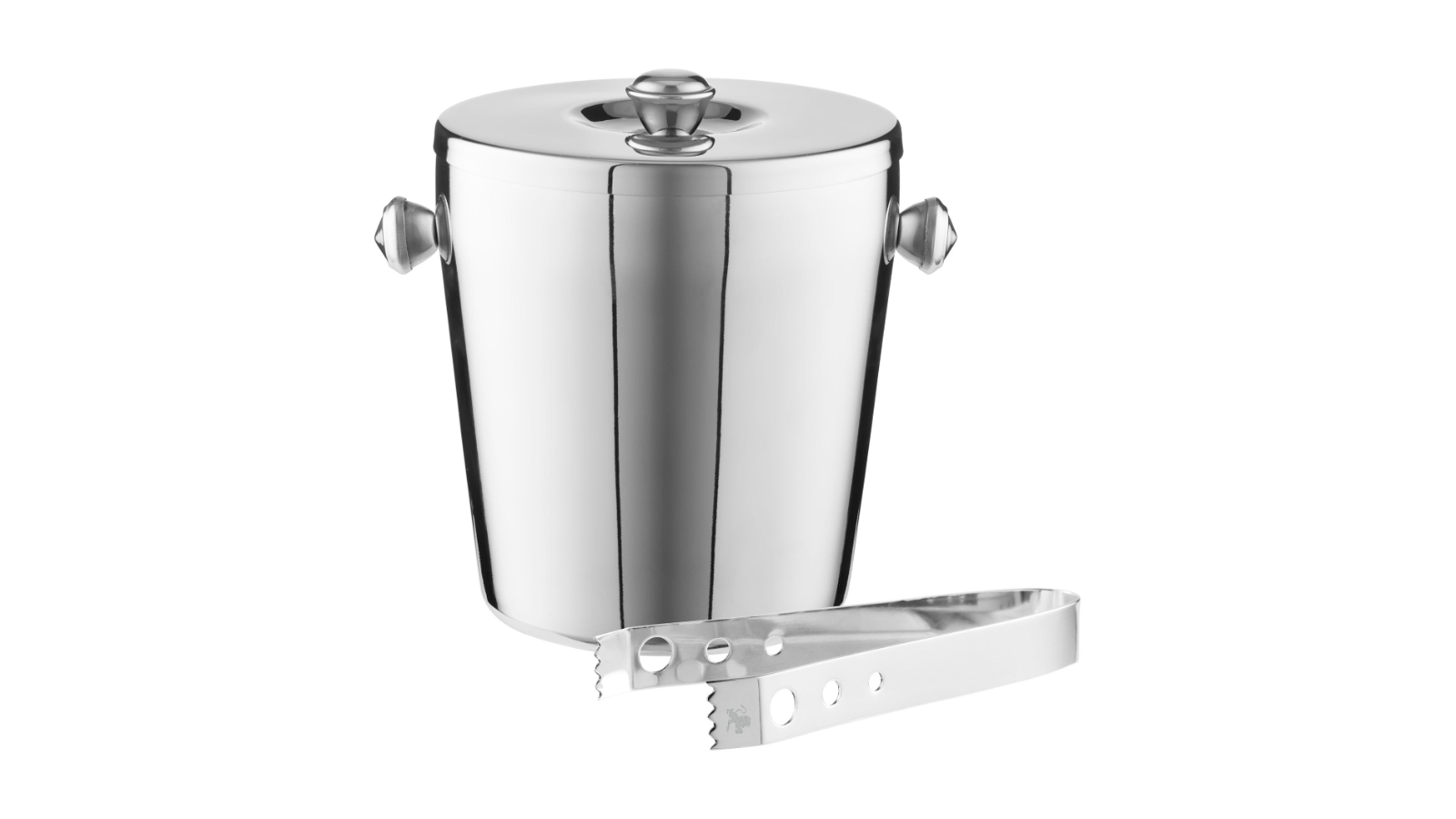 Maxwell and Williams Stainless Steel Cocktail Co. Ice Bucket with Lid Tongs - 1.2 Litre