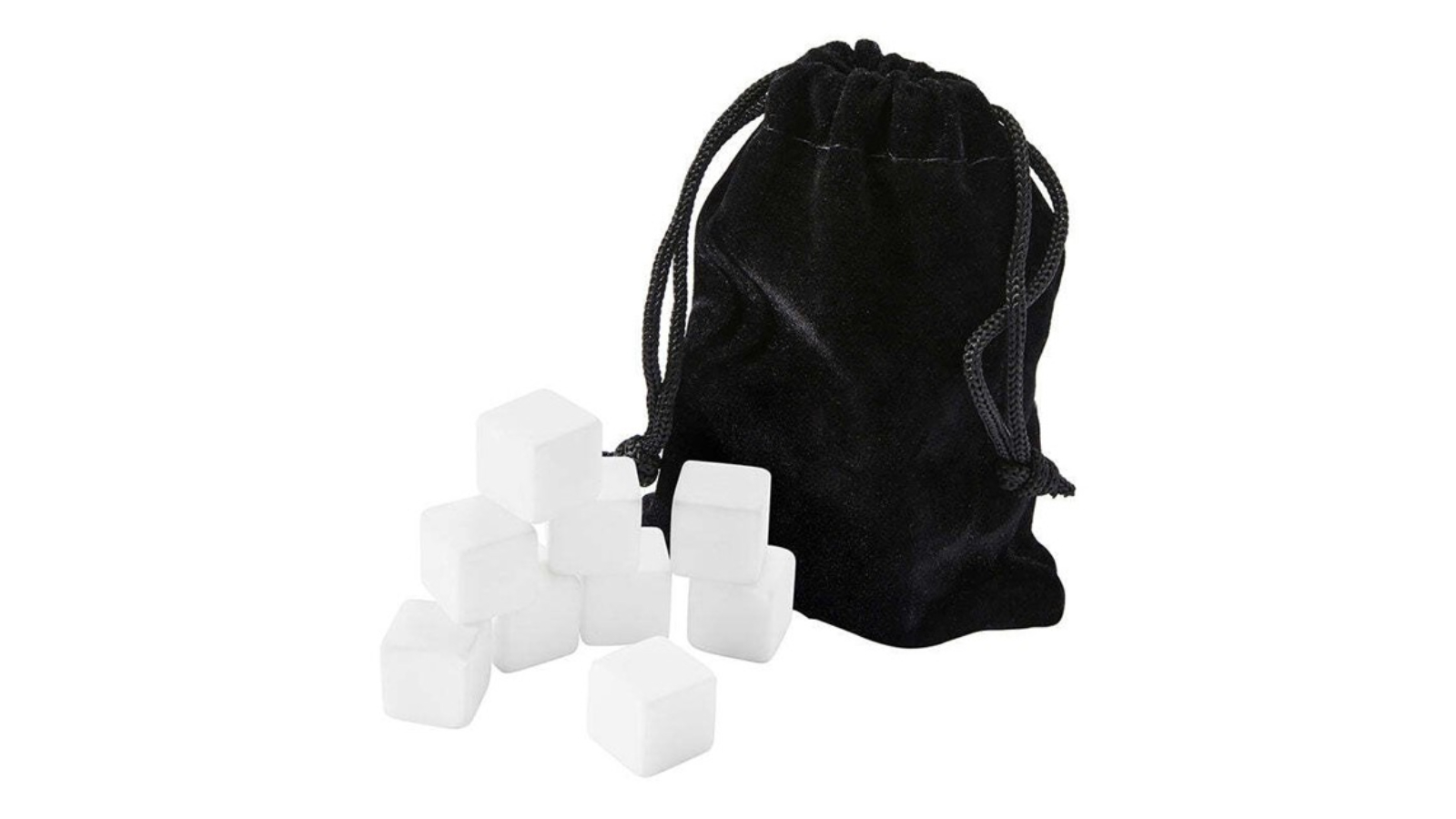 Maxwell and Williams 9 Piece White Cocktail Co. Reusable Marble Ice Gin Stone with Bag