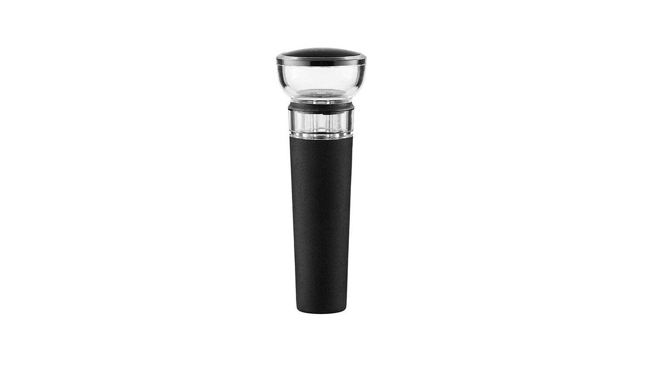 Maxwell and Williams Black Cocktail and Co Plastic Vacuum Wine Preserver Bottle Cover