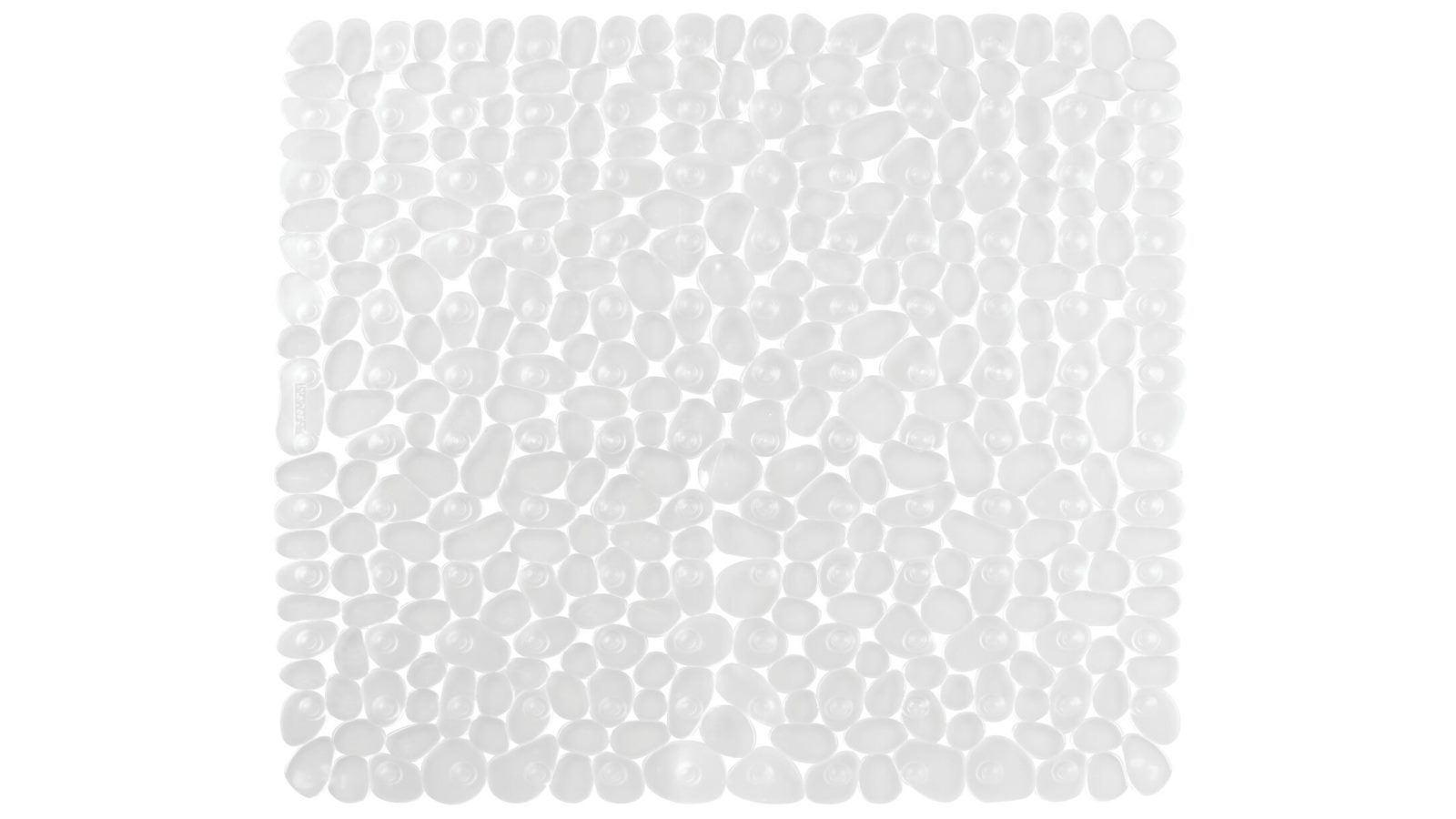 iDesign Clear Square Pebble Shower Bath Mat - 56cm