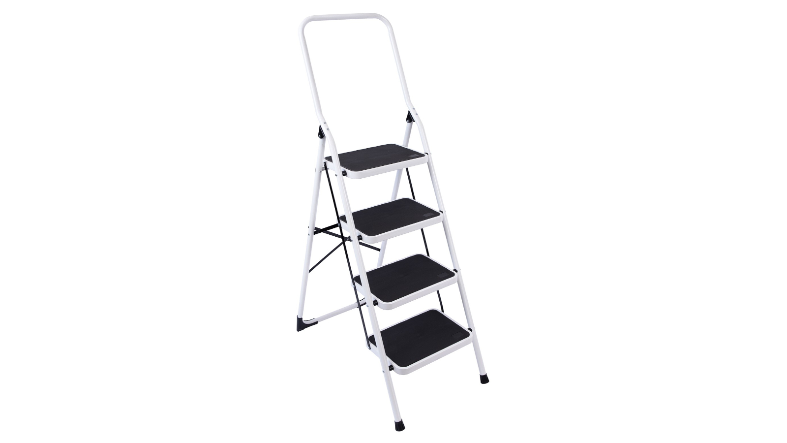 Serrano Foldable Steel Non Slip 4 Step Ladder