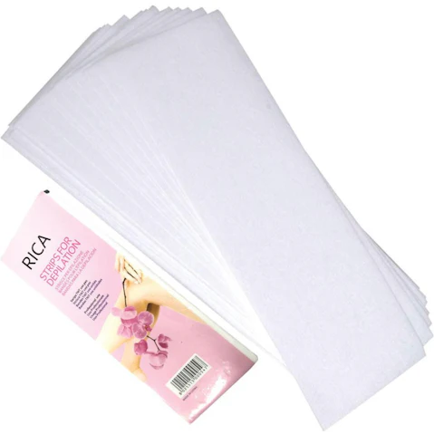 YS 100x Pre-Cut Strips Pack 70gsm Non Woven Disposable Waxing Paper