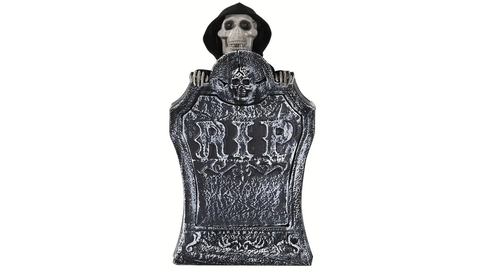 TM Resin Tombstone Illuminated Graveyard Decor with LED Light