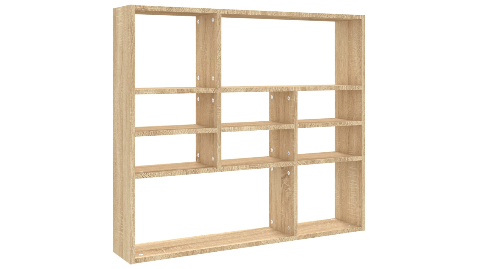vidaXL Sonoma Oak Engineered Wood 90 x 16 x 78cm Wall Shelf