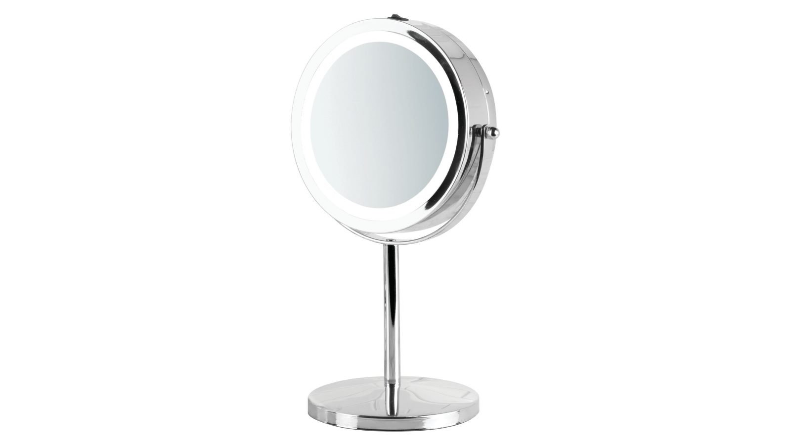 iDesign Chrome lighted Vanity Mirror 17.3x36.3x14.4cm Harvey Norman