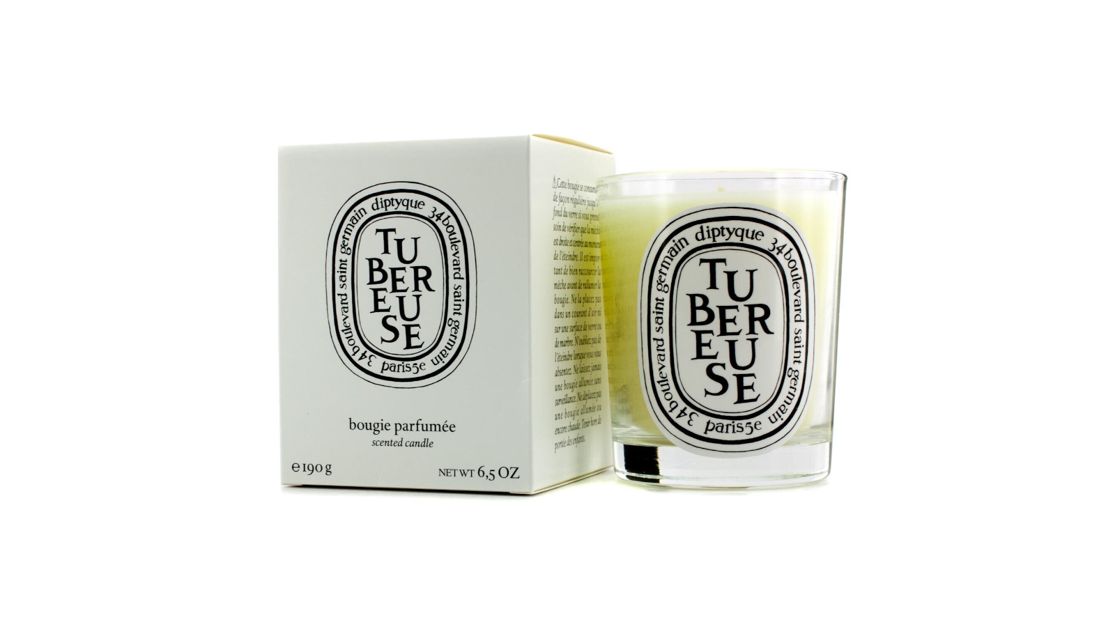 Diptyque Scented Candle - Tubereuse (Tuberose) - 190g/6.5oz