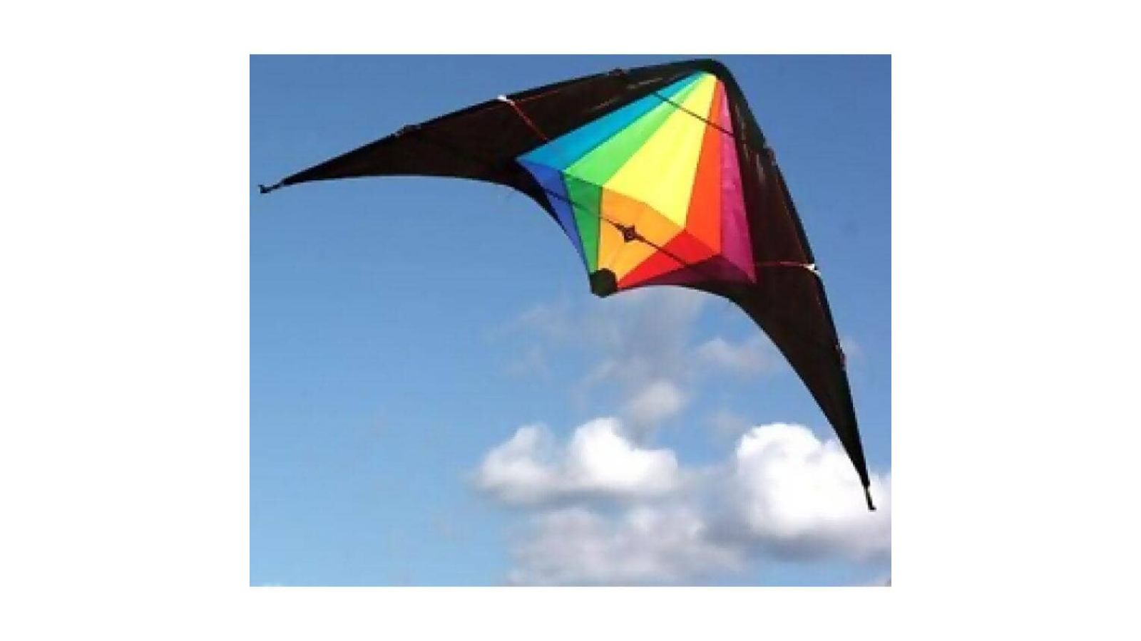 Windspeed Black Widow Stunt Kite Dual Control Ocean Breeze