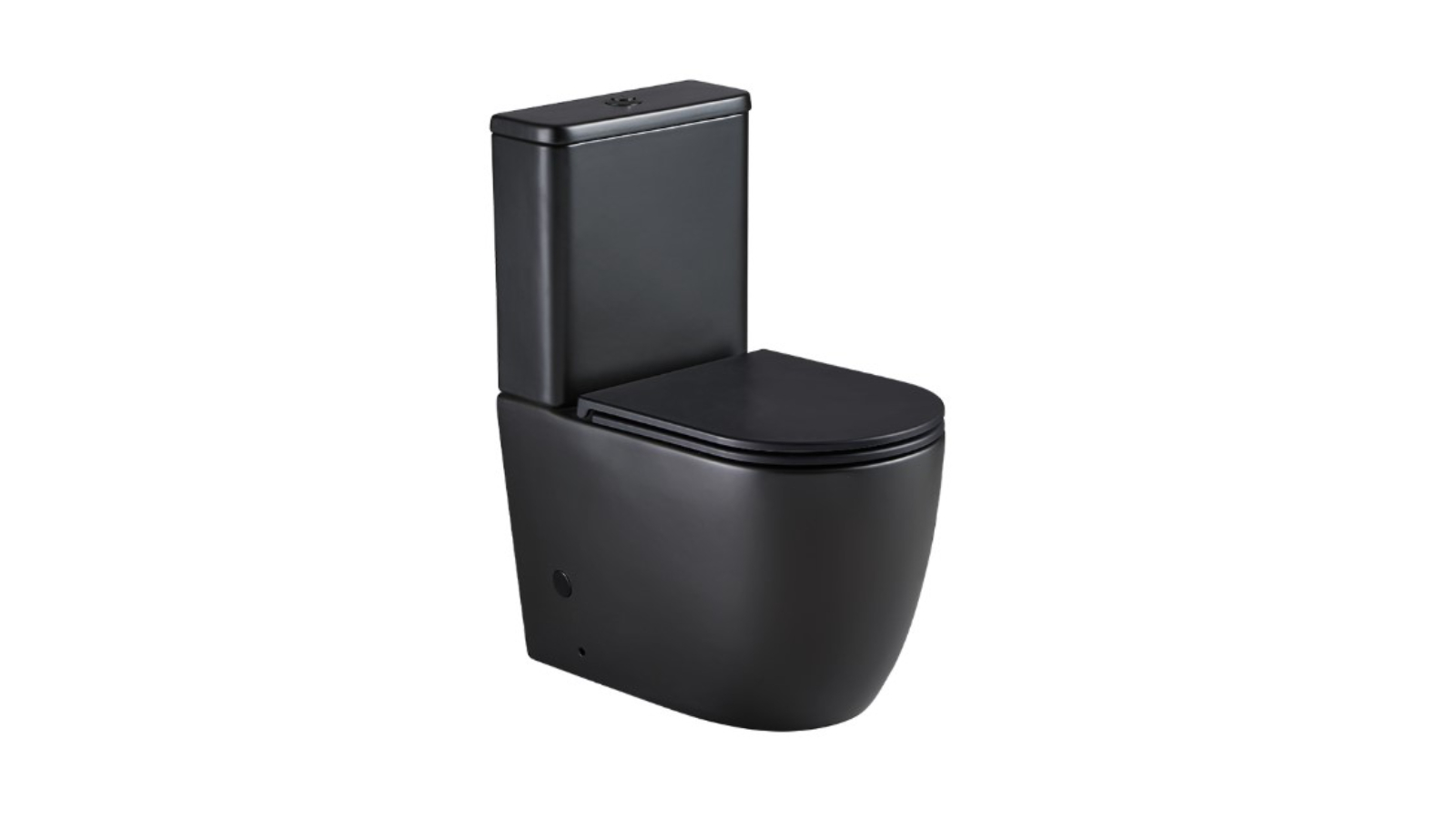 Argent Grace Hygienic Flush Back to Wall Toilet - Matte Black