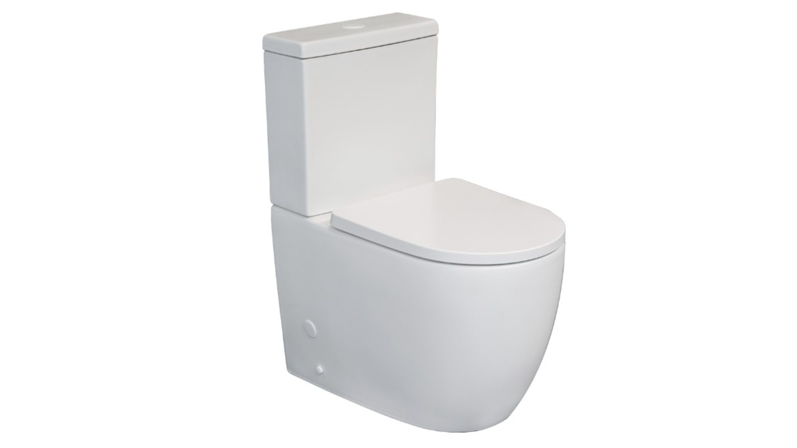 Argent Grace Hygienic Flush Back to Wall Toilet - Matte White