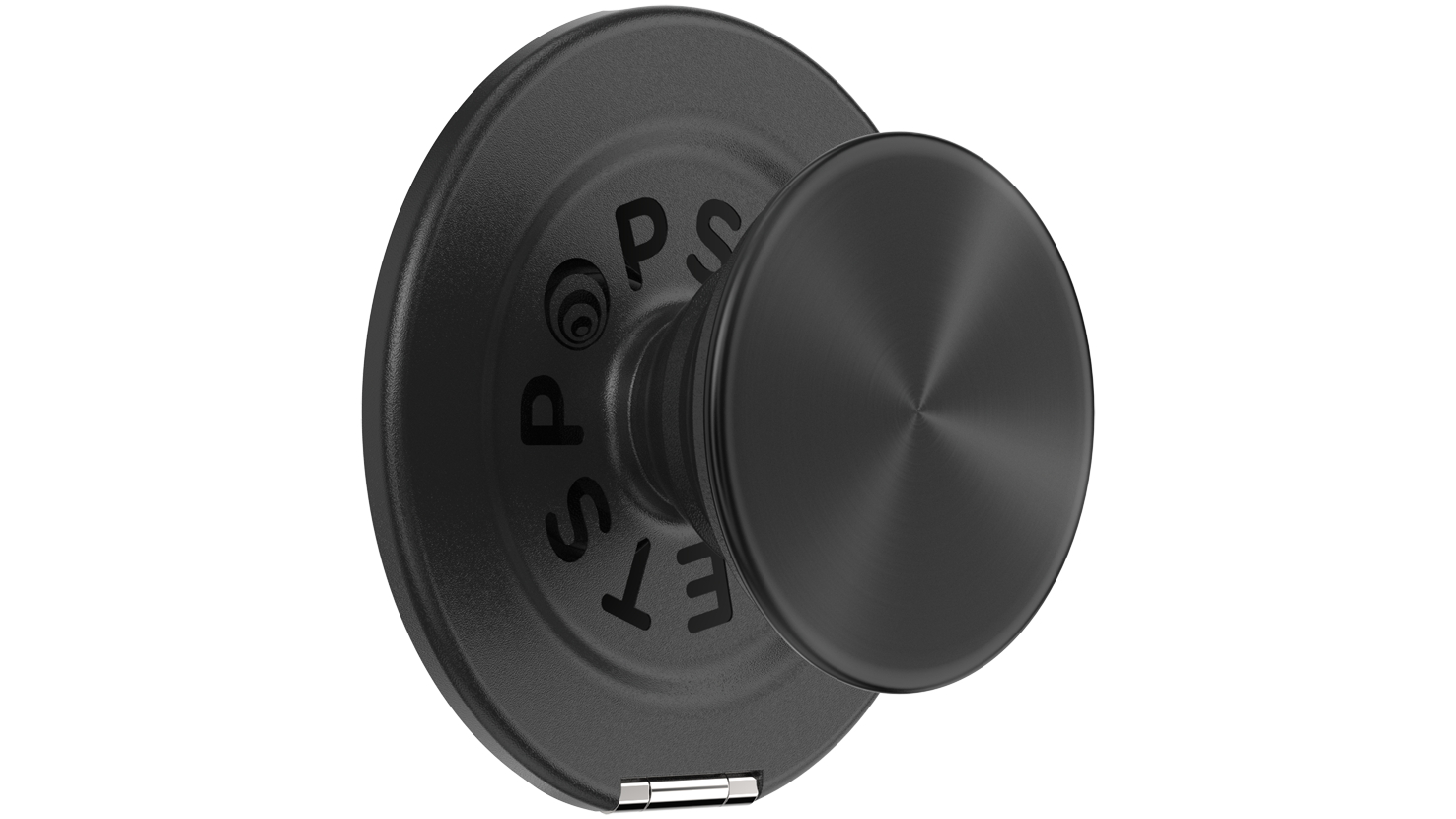 PopSockets PopGrip MagSafe Kick-Out + Adapter Ring - Aluminium Black