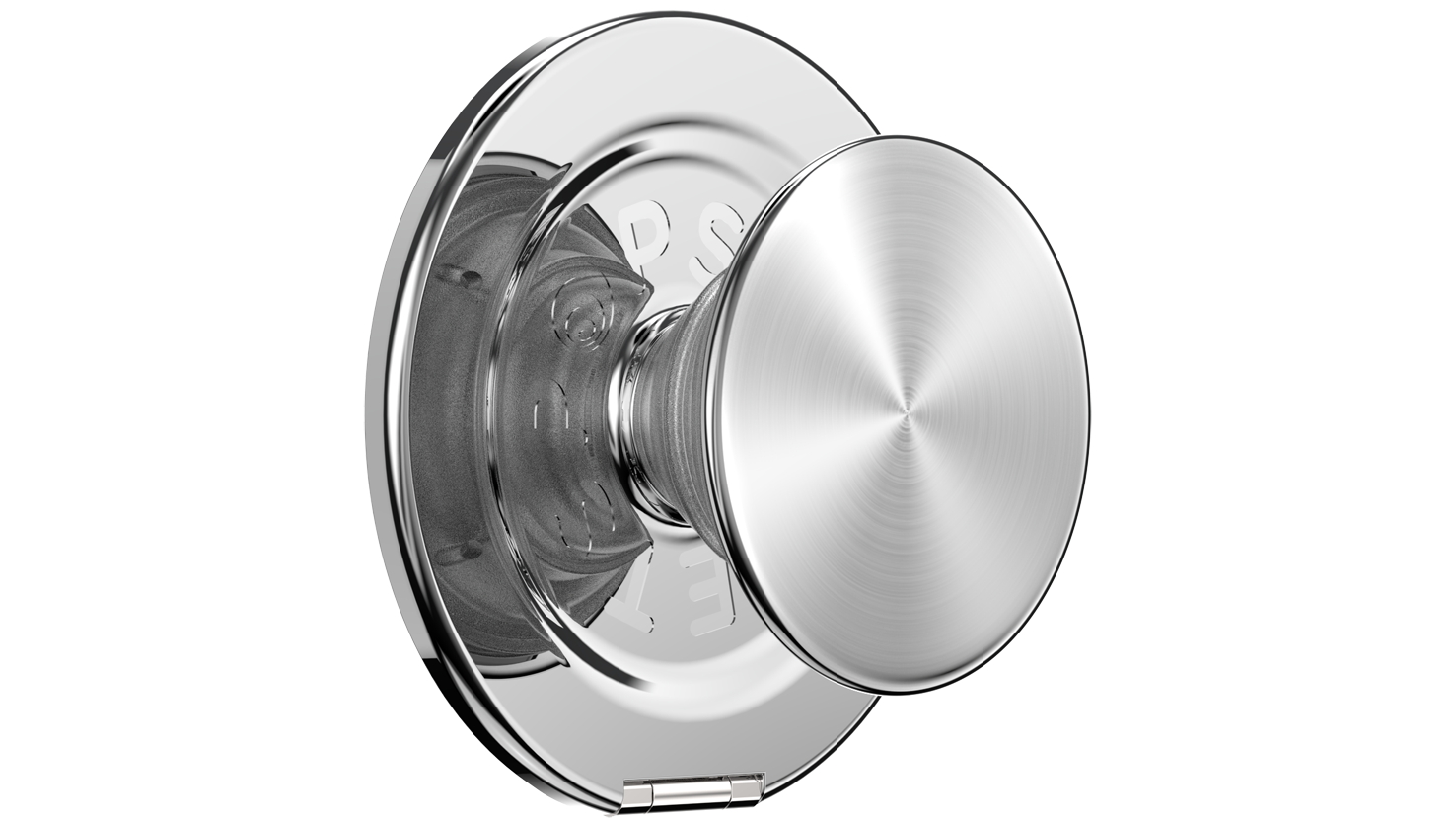 PopSockets PopGrip MagSafe Kick-Out + Adapter Ring - Aluminium Silver