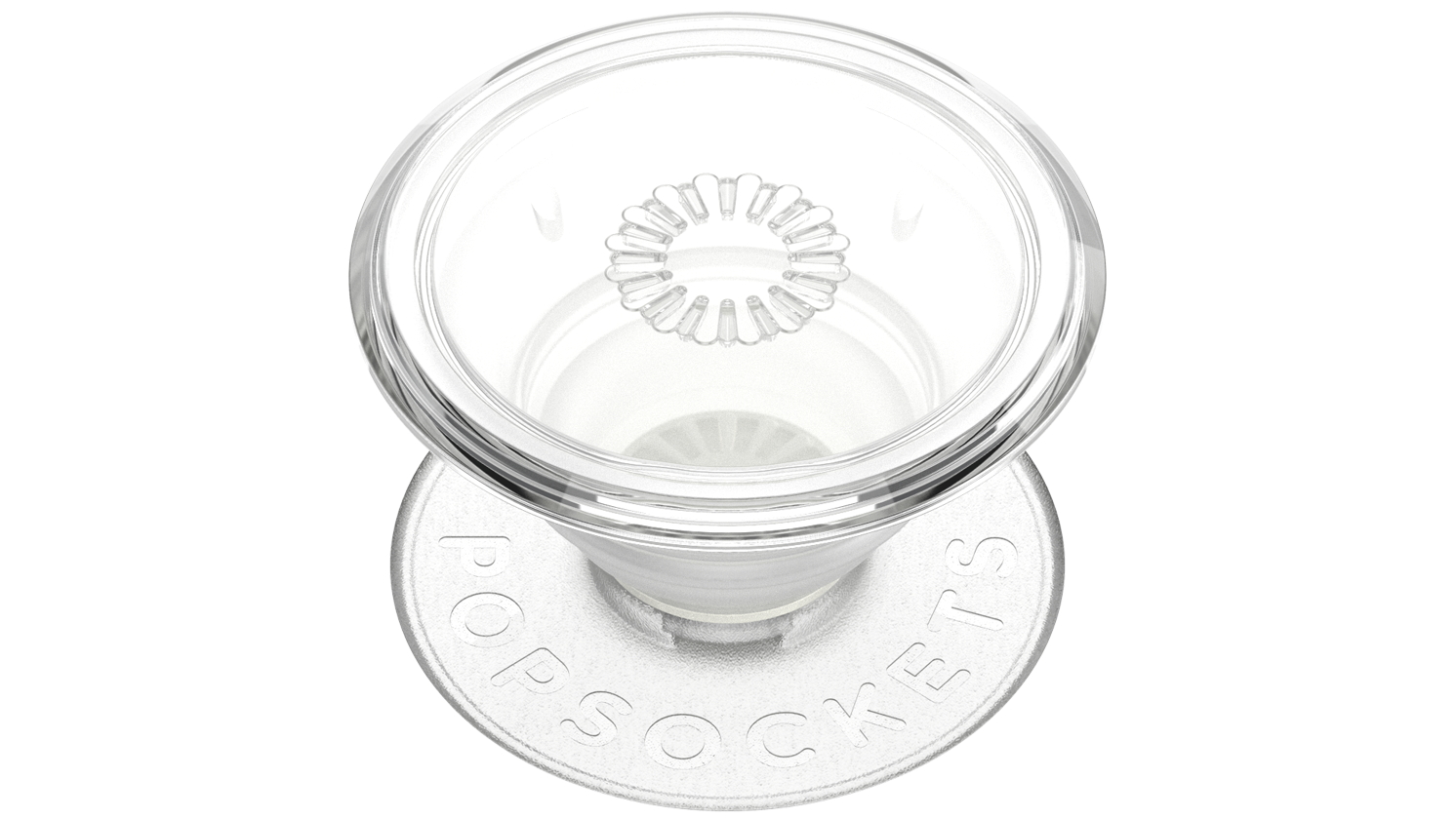 PopSockets PopGrip PopTop + PopChain Lite (Adhesive) - Clear