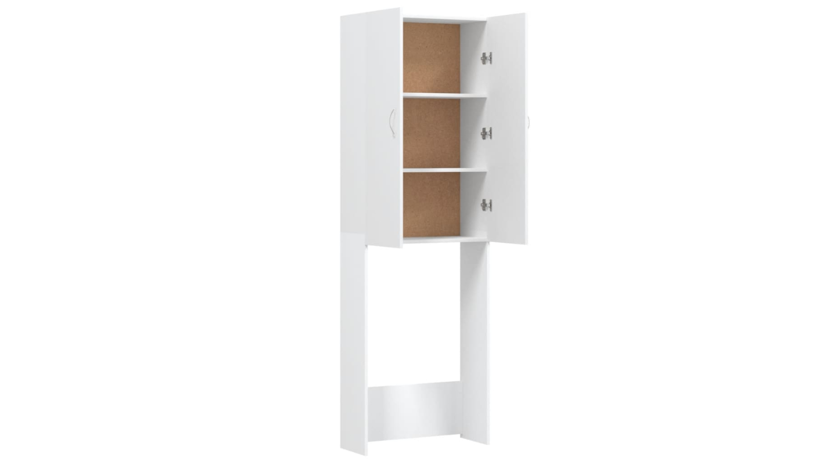 vidaXL 2-Door and 3-Compartment Washing Machine Cabinet - White