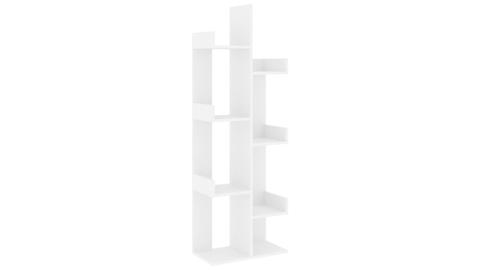 vidaXL White Engineered Wood 48 x 25.5 x 140cm Book Cabinet