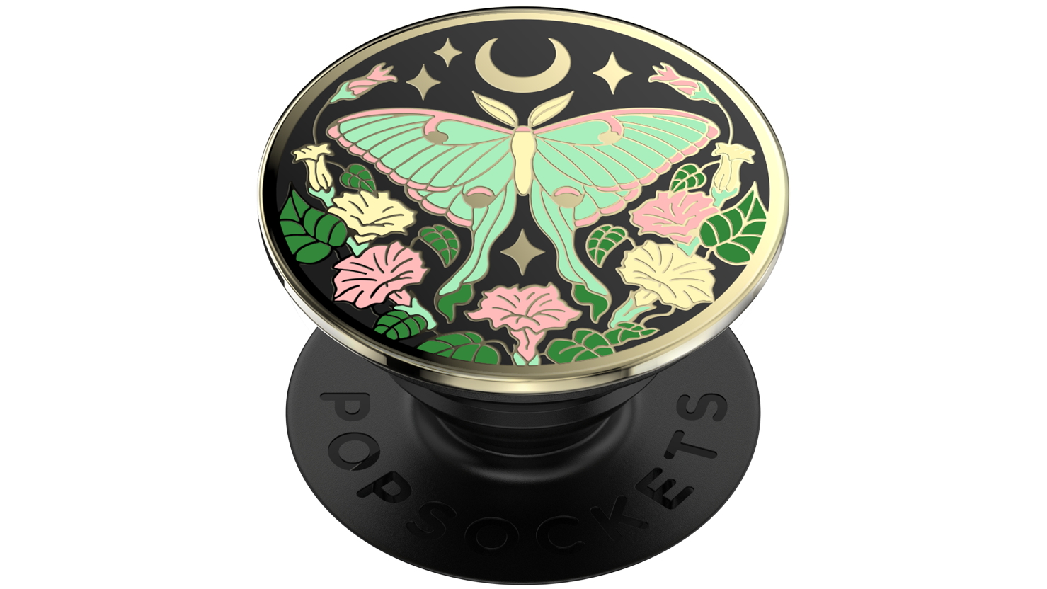 PopSockets PopGrip PopTop plus PopChain Lite (Adhesive) - Enamel Luna Moth
